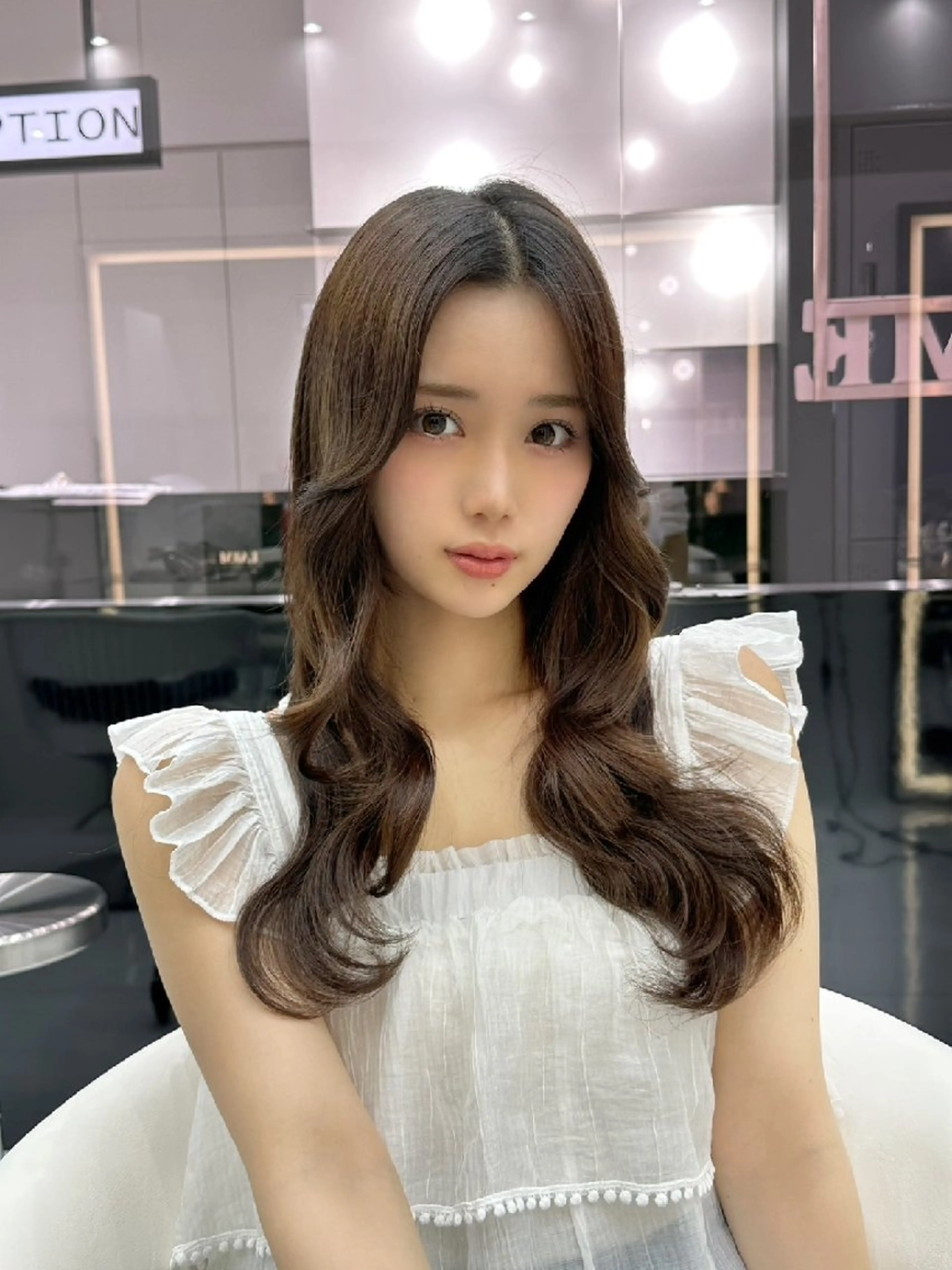 カラー ロング カット ヘアカラー トリートメント 新宿/韓国レイヤー/ 髪質改善/ 佐藤のヘアスタイル