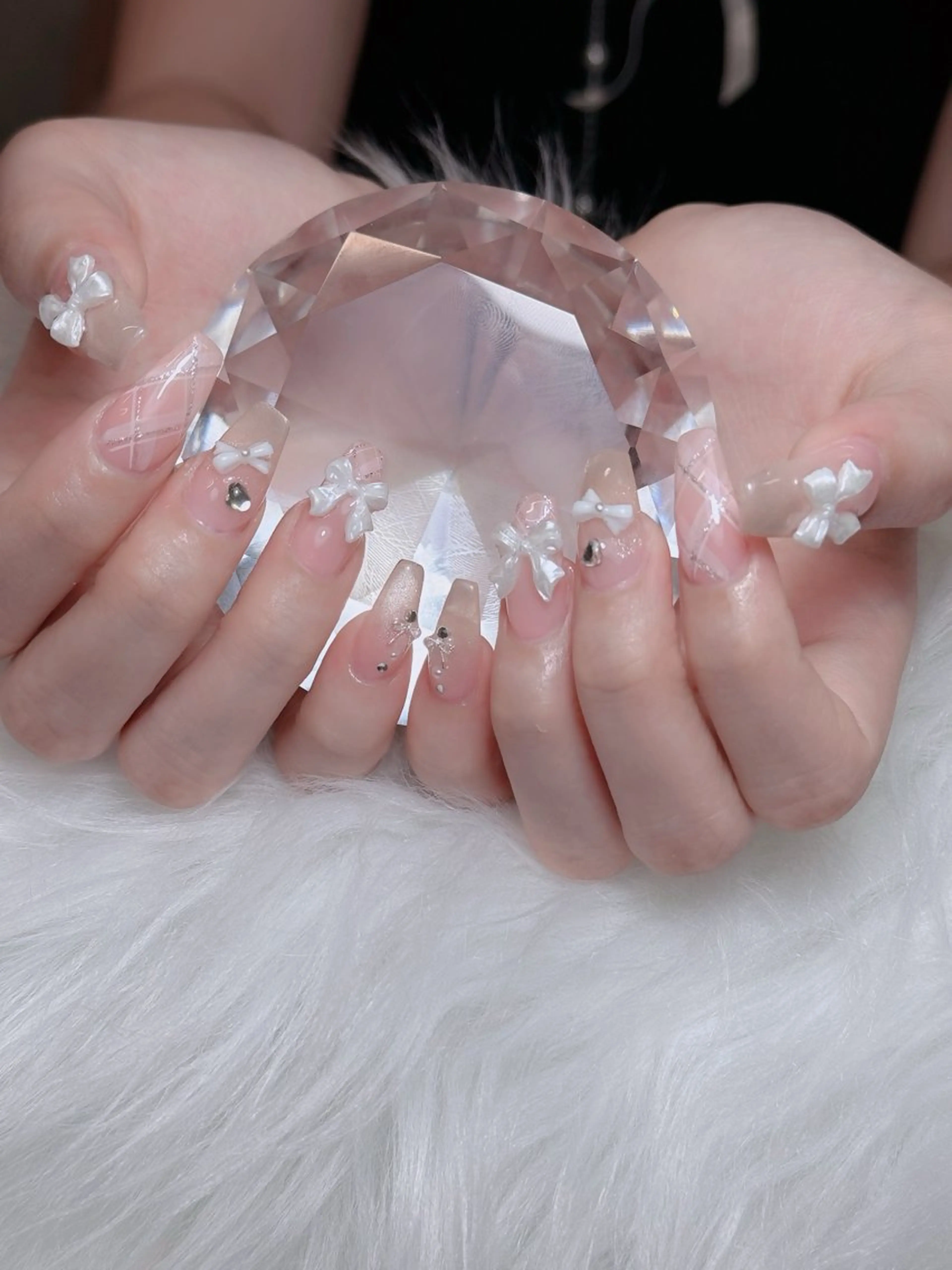 ネイル オーロラネイル チークネイル フットネイル フレンチネイル 韓国ネイル Lumi Nail 新大久保3‘のネイルデザイン