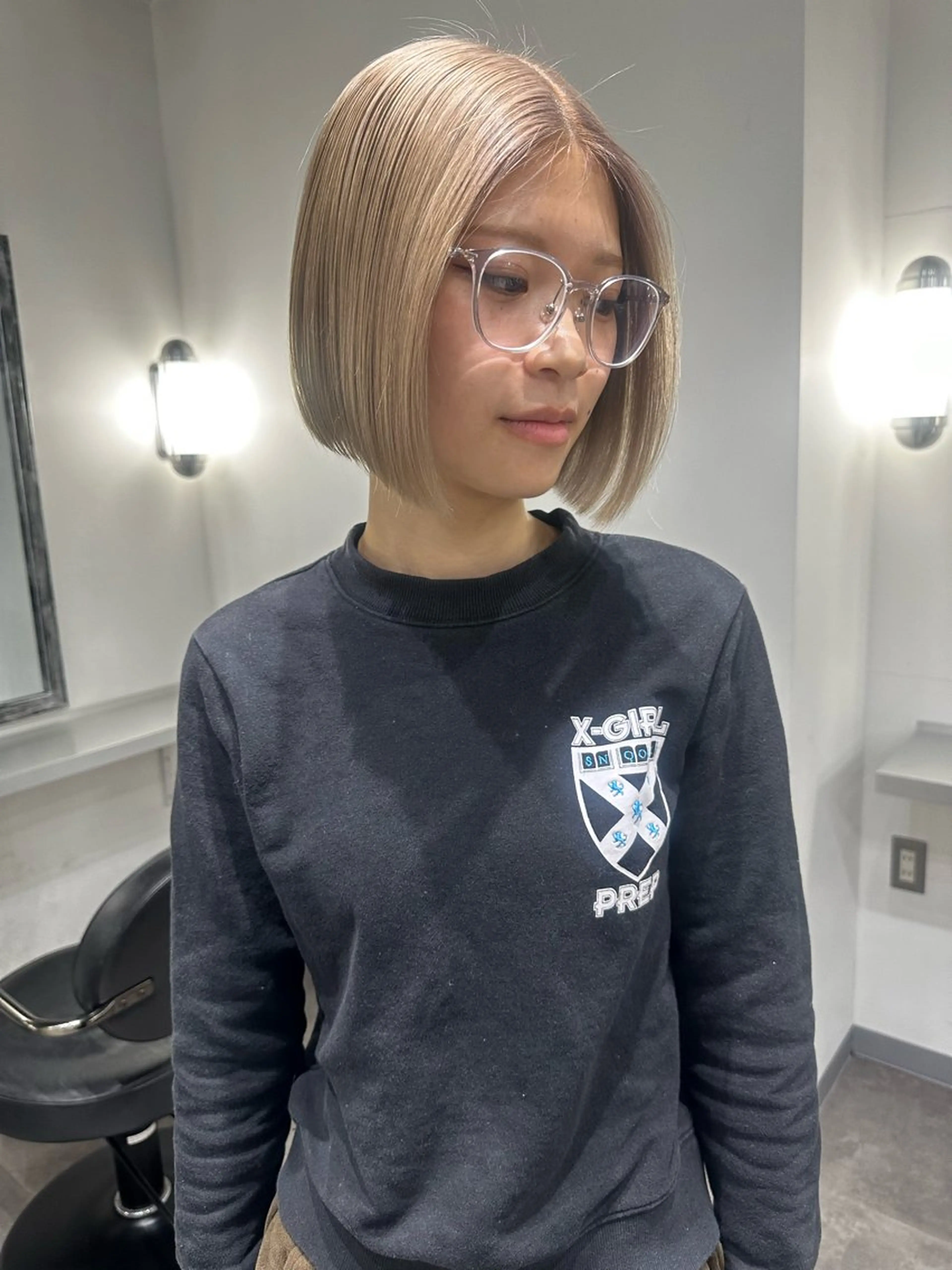 カット＋ブリーチカラー＋ミルボントリートメントの写真