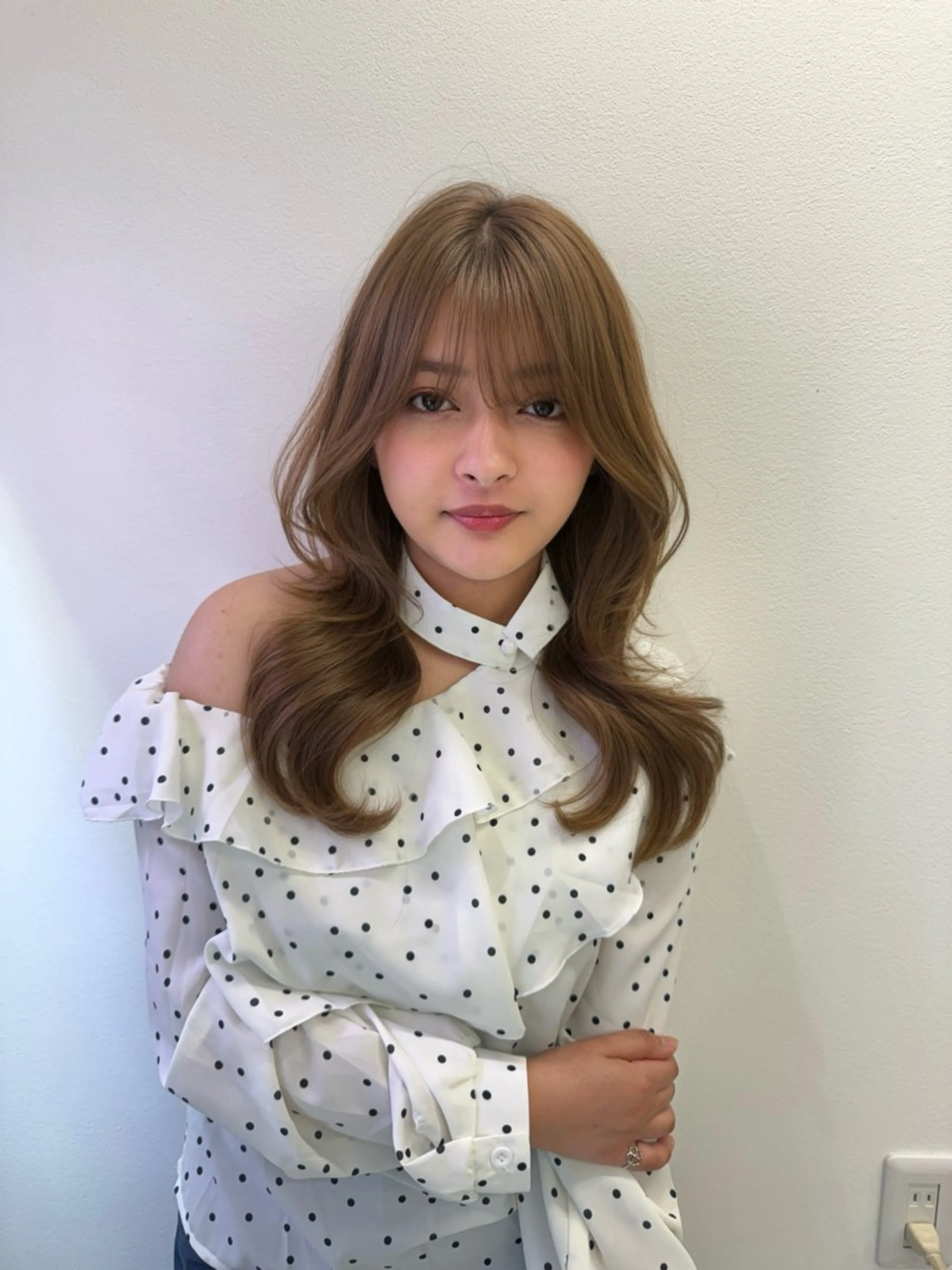 ロング カラー happiness所属・🍒ピンクベージュ /ベージュ🍒なつきのヘアスタイル