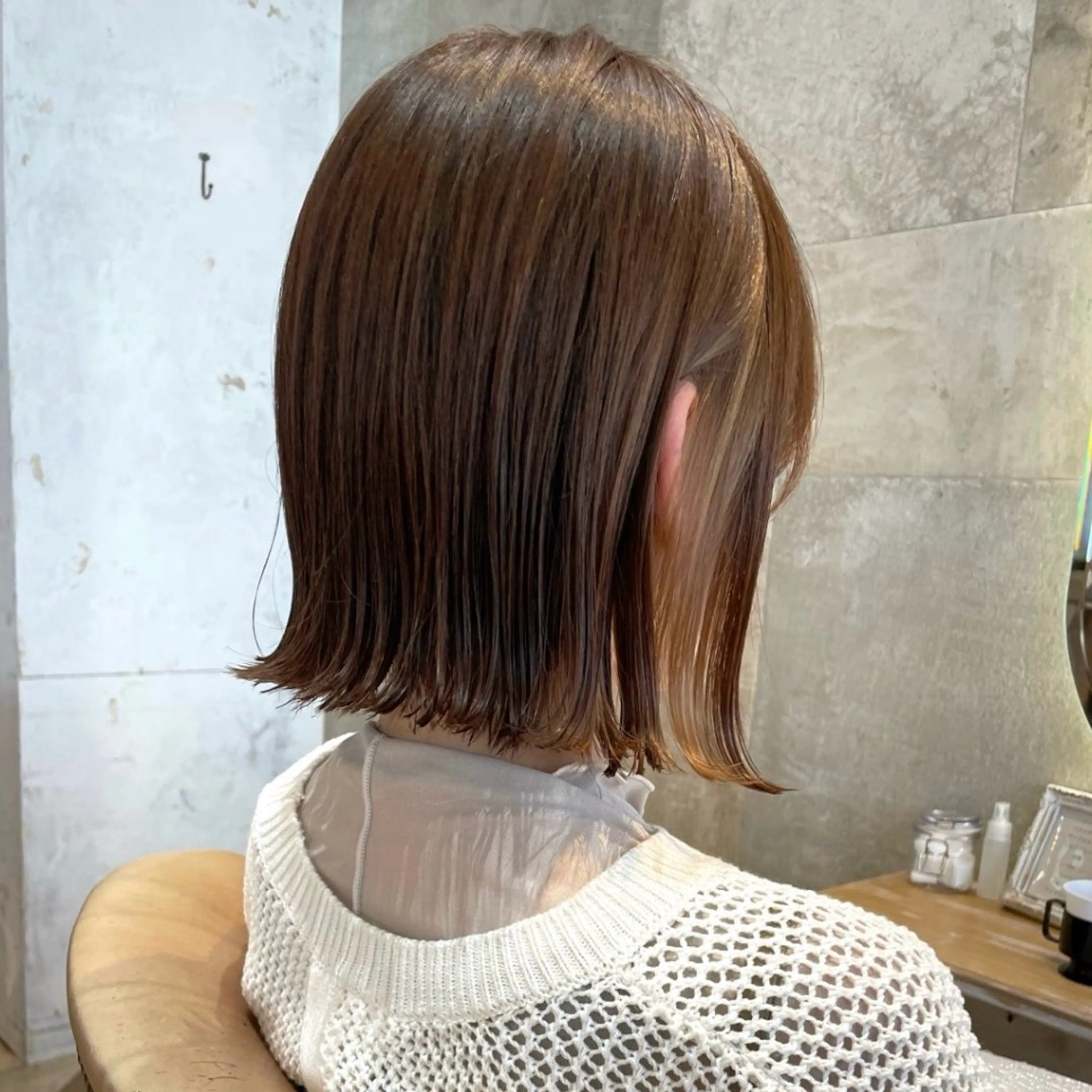 ショート カット ヘアカラー トリートメント 艶カラー/ボブ /似合わせ/田口愛那のヘアスタイル