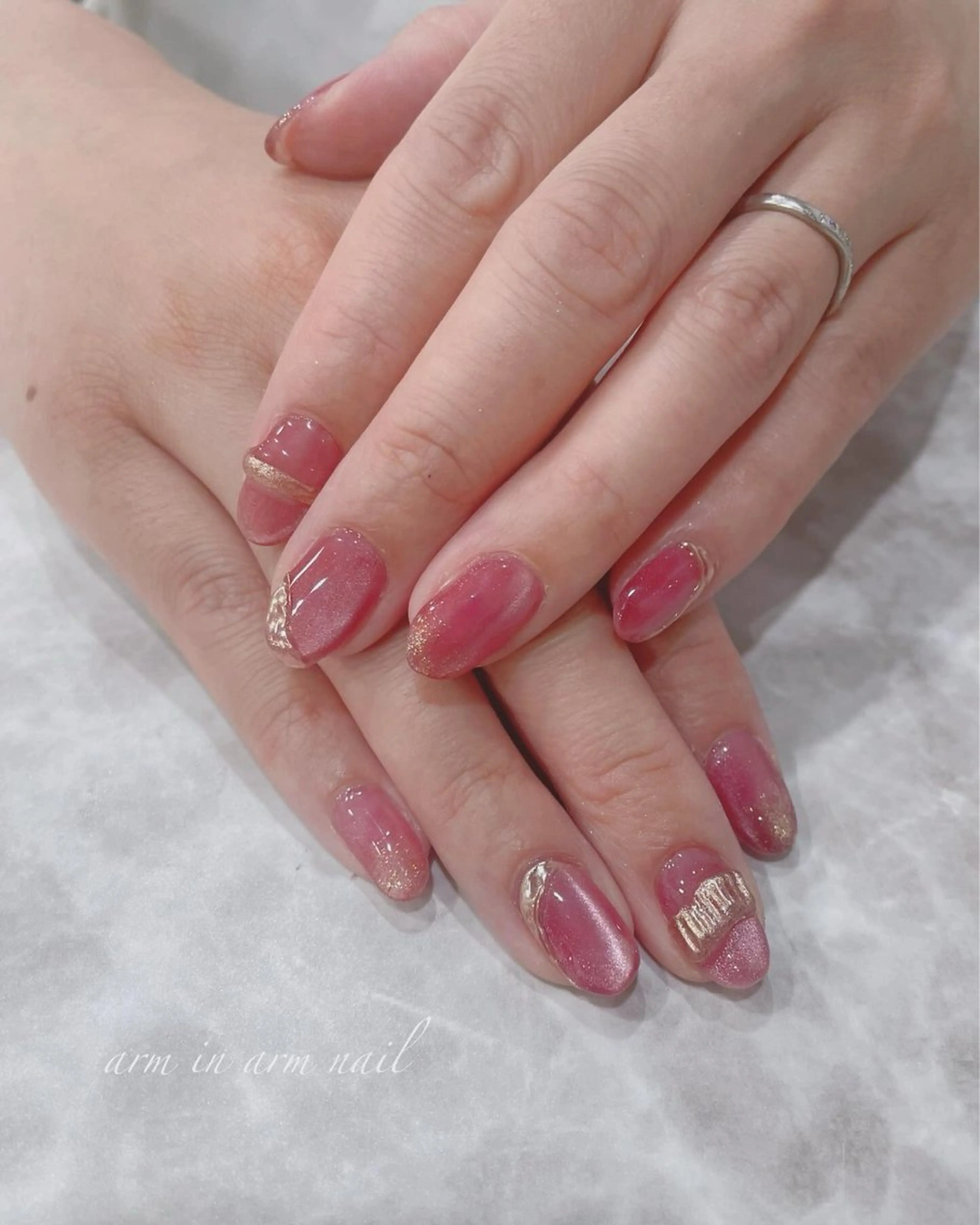ネイル arm in arm ︎✿Yamamotoのマツエク・マツパデザイン