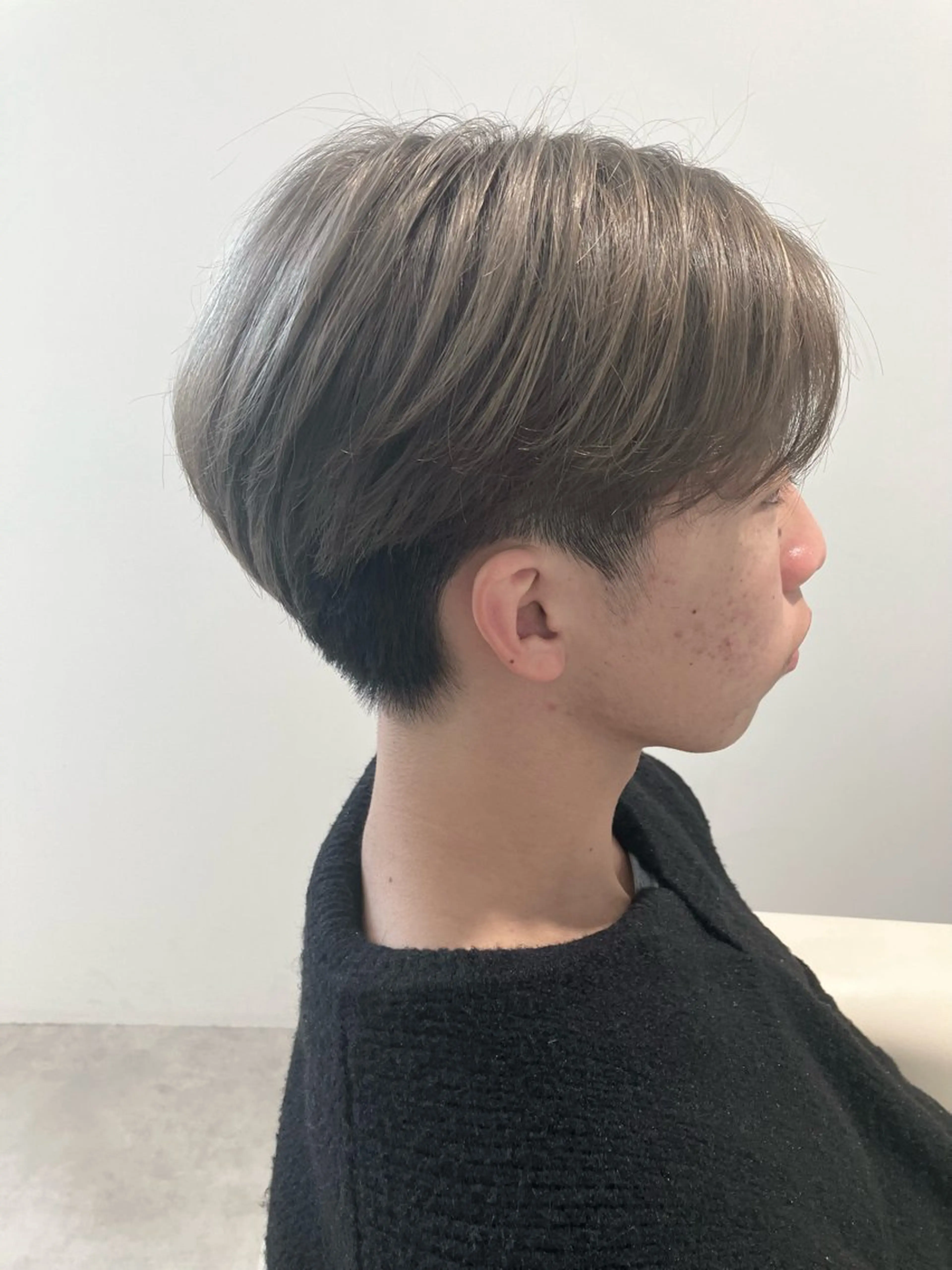 カラー メンズ メンズブリーチ ブリーチ 透明感カラー グレージュ カット ヘアカラー Shingo #パーマのヘアスタイル