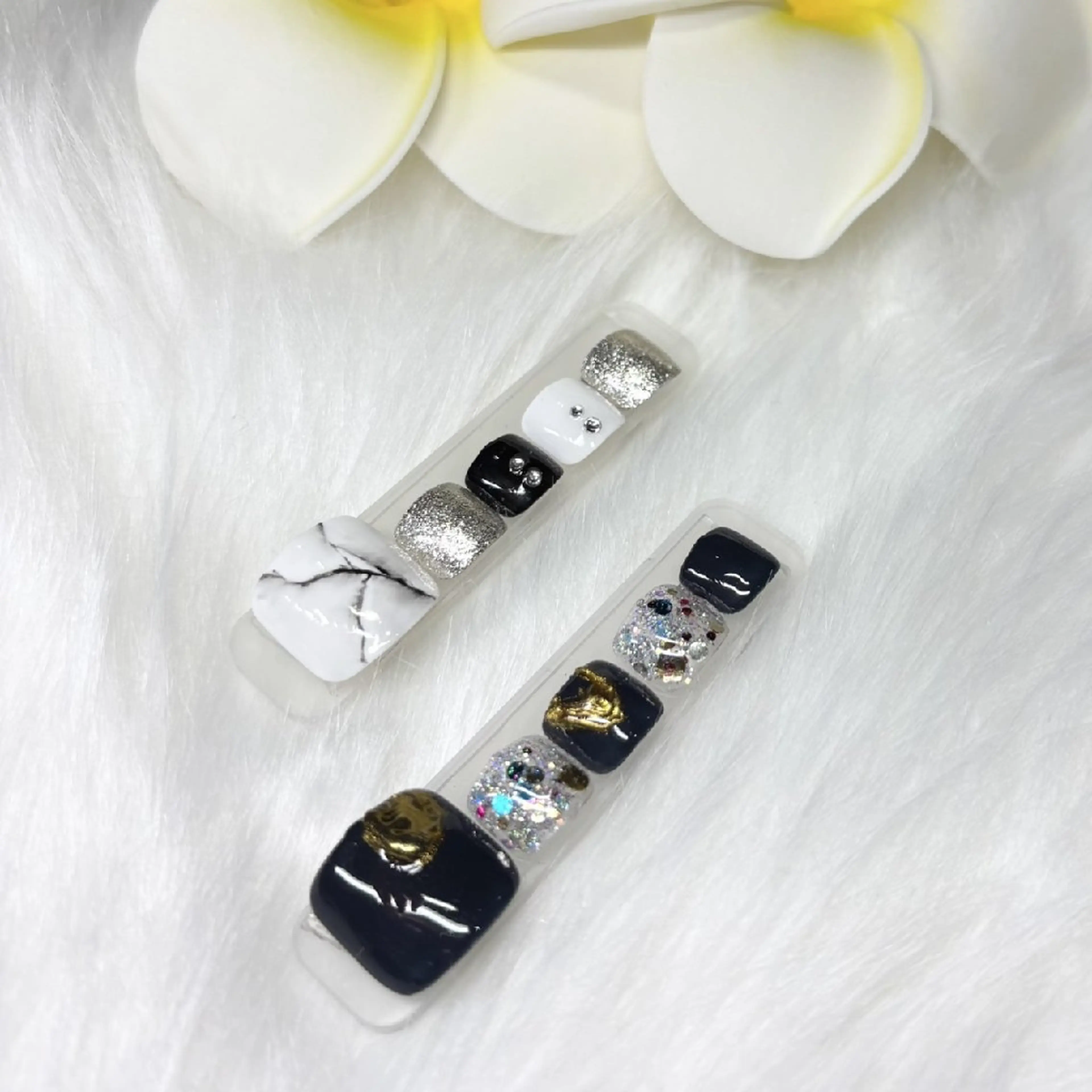 ネイル フットネイル フットネイル 栄祝 百花のネイルデザイン