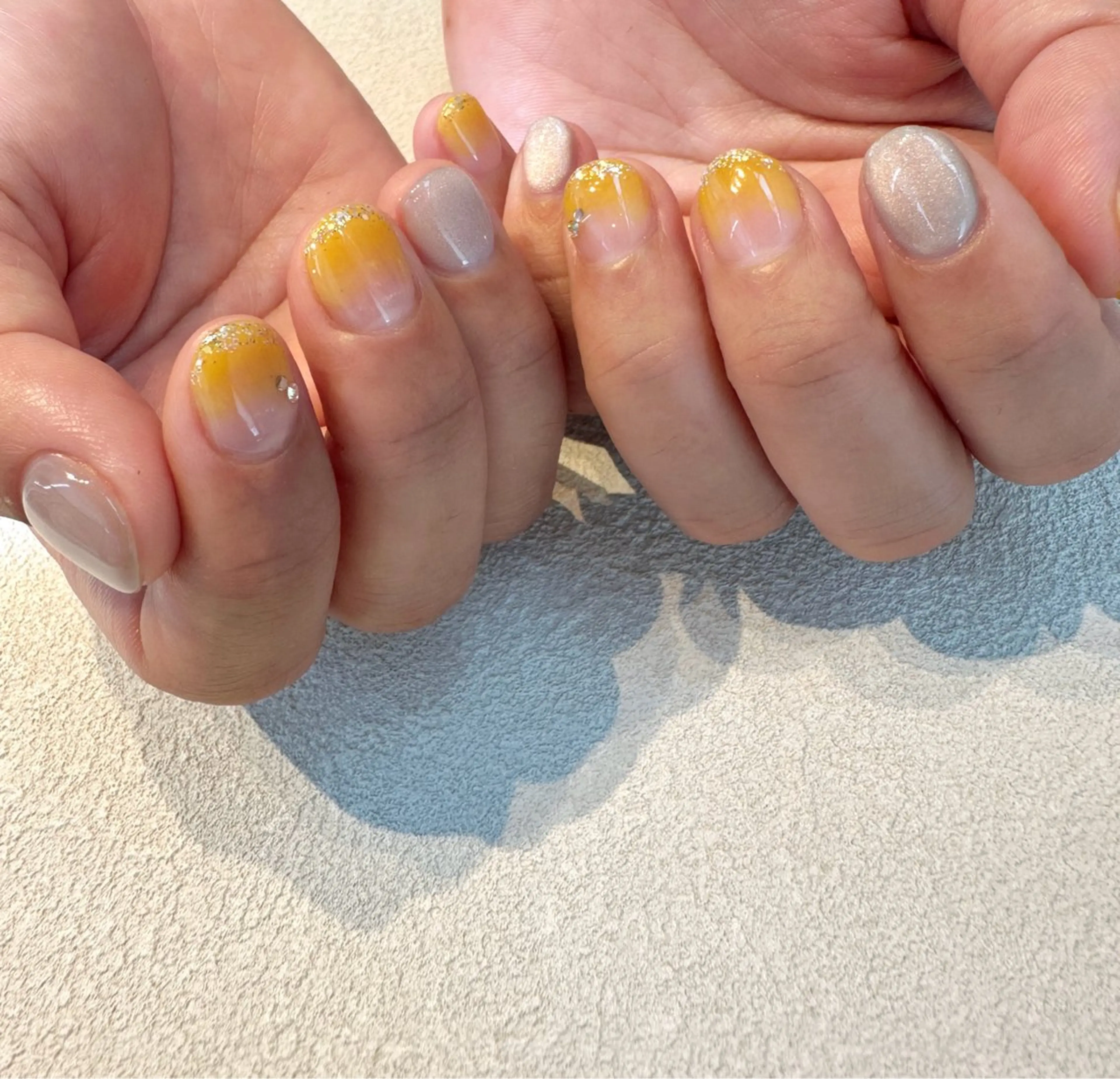 ネイル グラデーション マグネットネイル ハンドネイル Baden Nail ﾊﾞ-ﾃﾞﾝ ﾈｲﾙのネイルデザイン