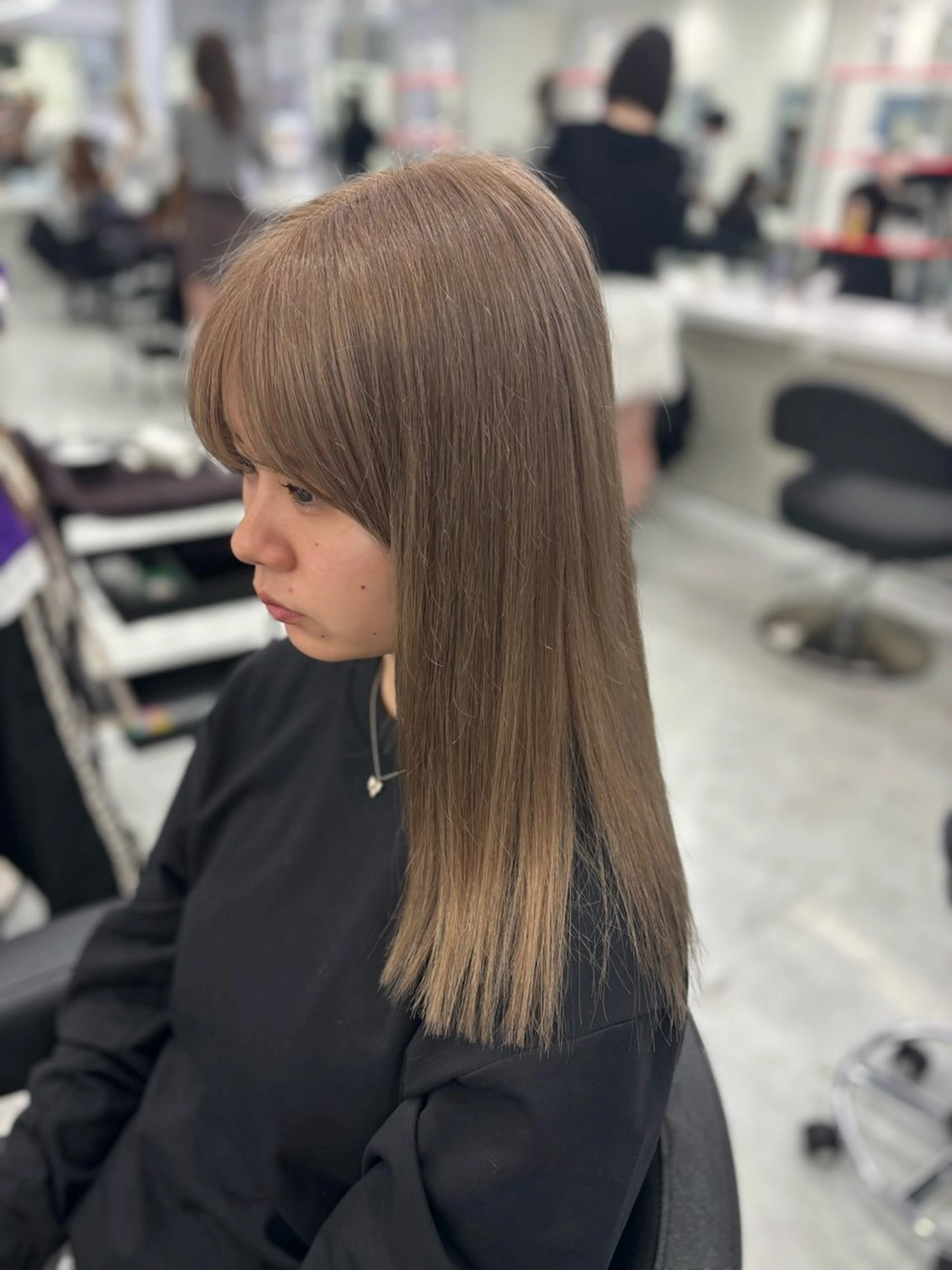 セミロング カラー ヘアアレンジ カット ヘアカラー トリートメント 透明感💕今っぽ似合 わせ𝐍𝐨. 𝟏のヘアスタイル