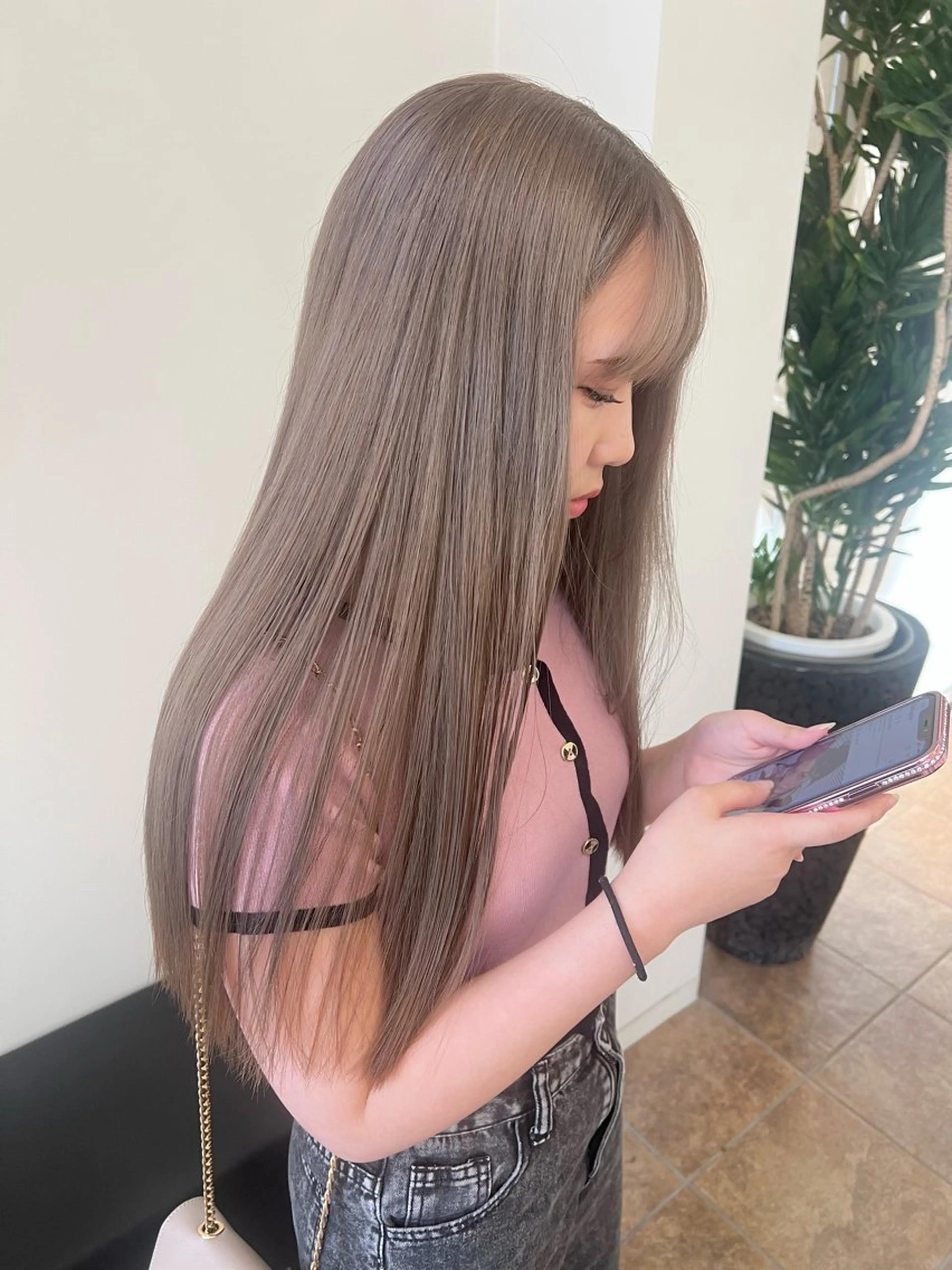 ロング カラー ブリーチ ケアブリーチ ハイトーンカラー ボブ ヘアカラー 名古屋美容院 / keinaのヘアスタイル