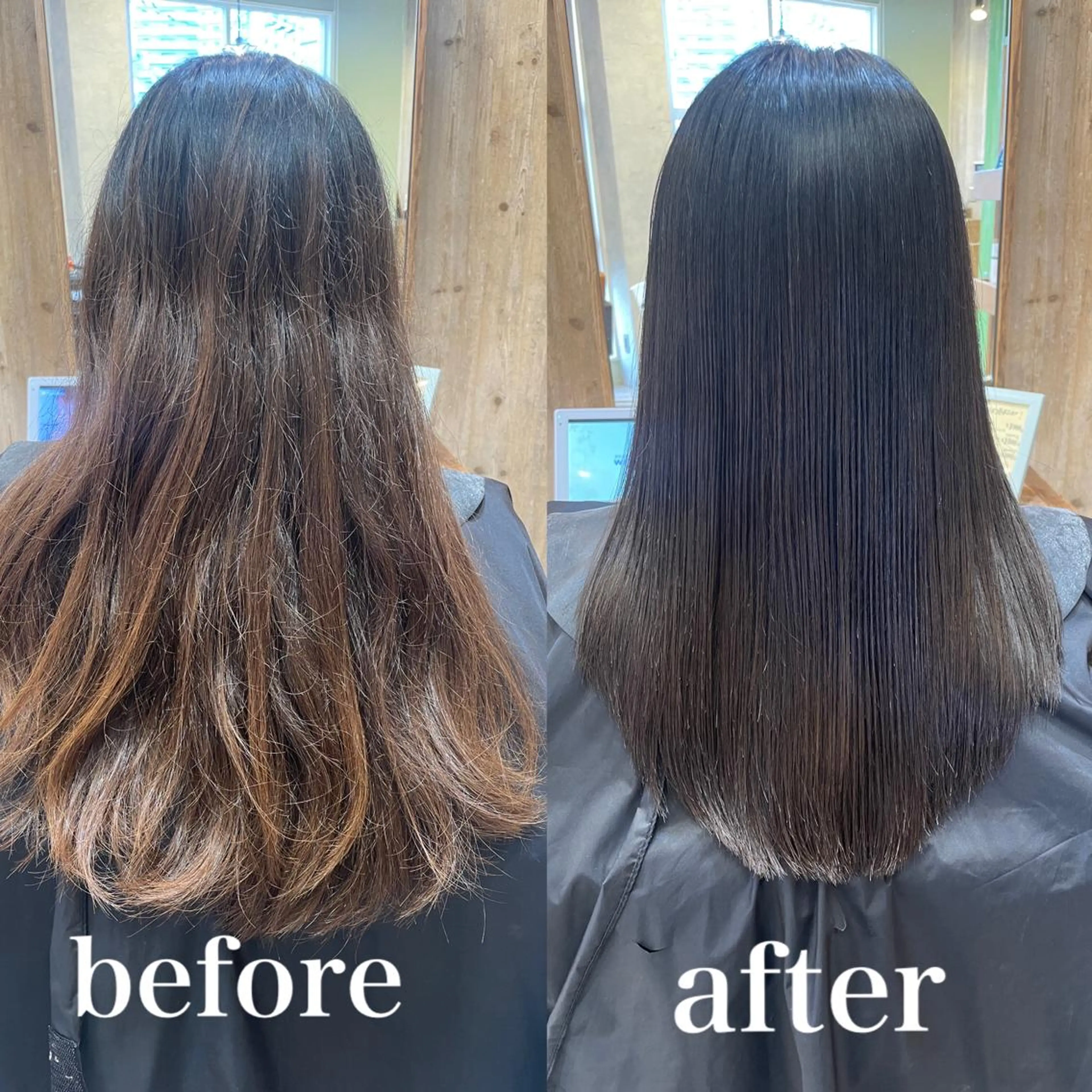 ロング 縮毛矯正/髪質改善 主税巧一のヘアスタイル