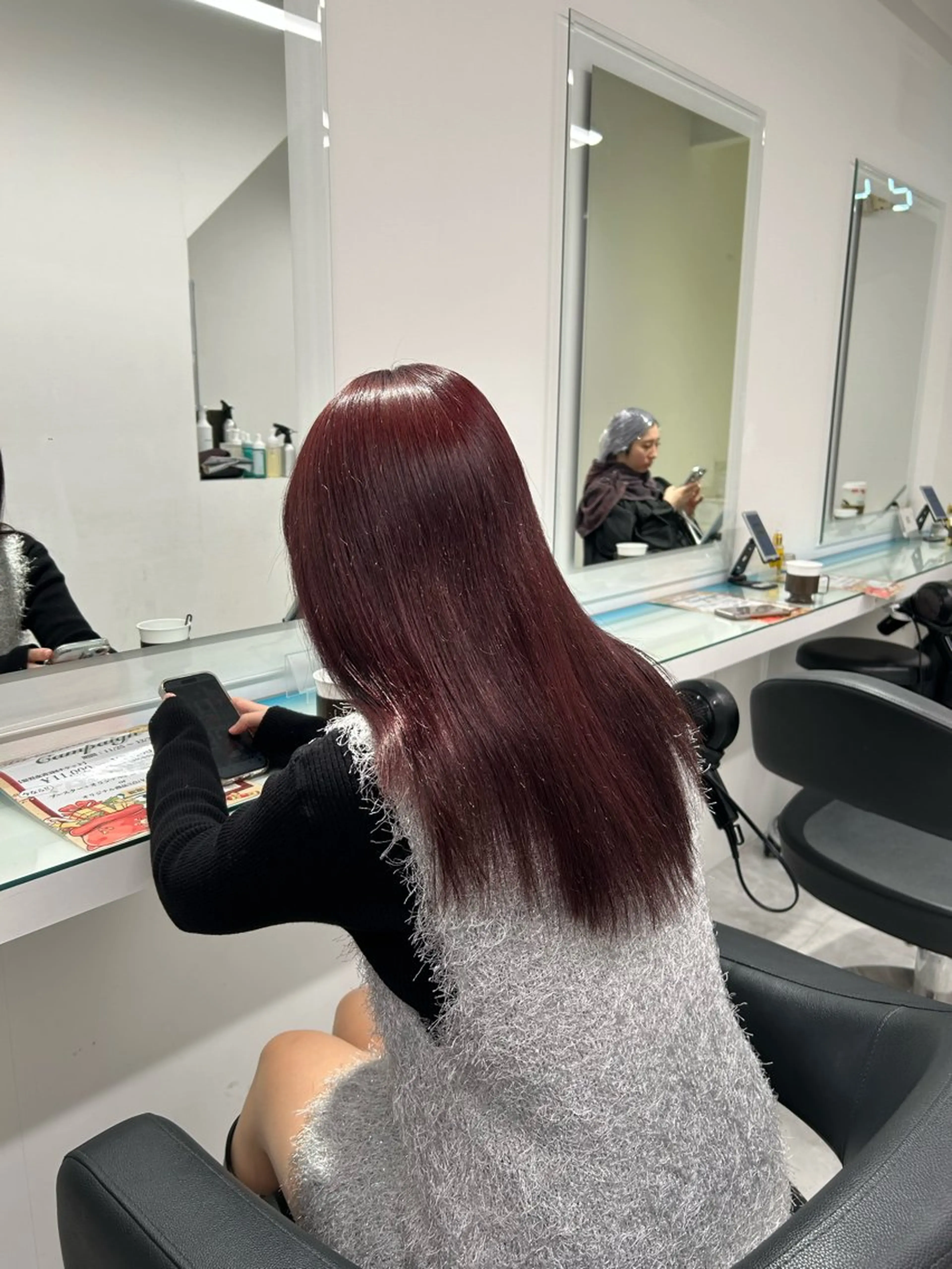 セミロング カラー ヘアカラー ブリーチ無し透明感 🕊AZUSAのヘアスタイル