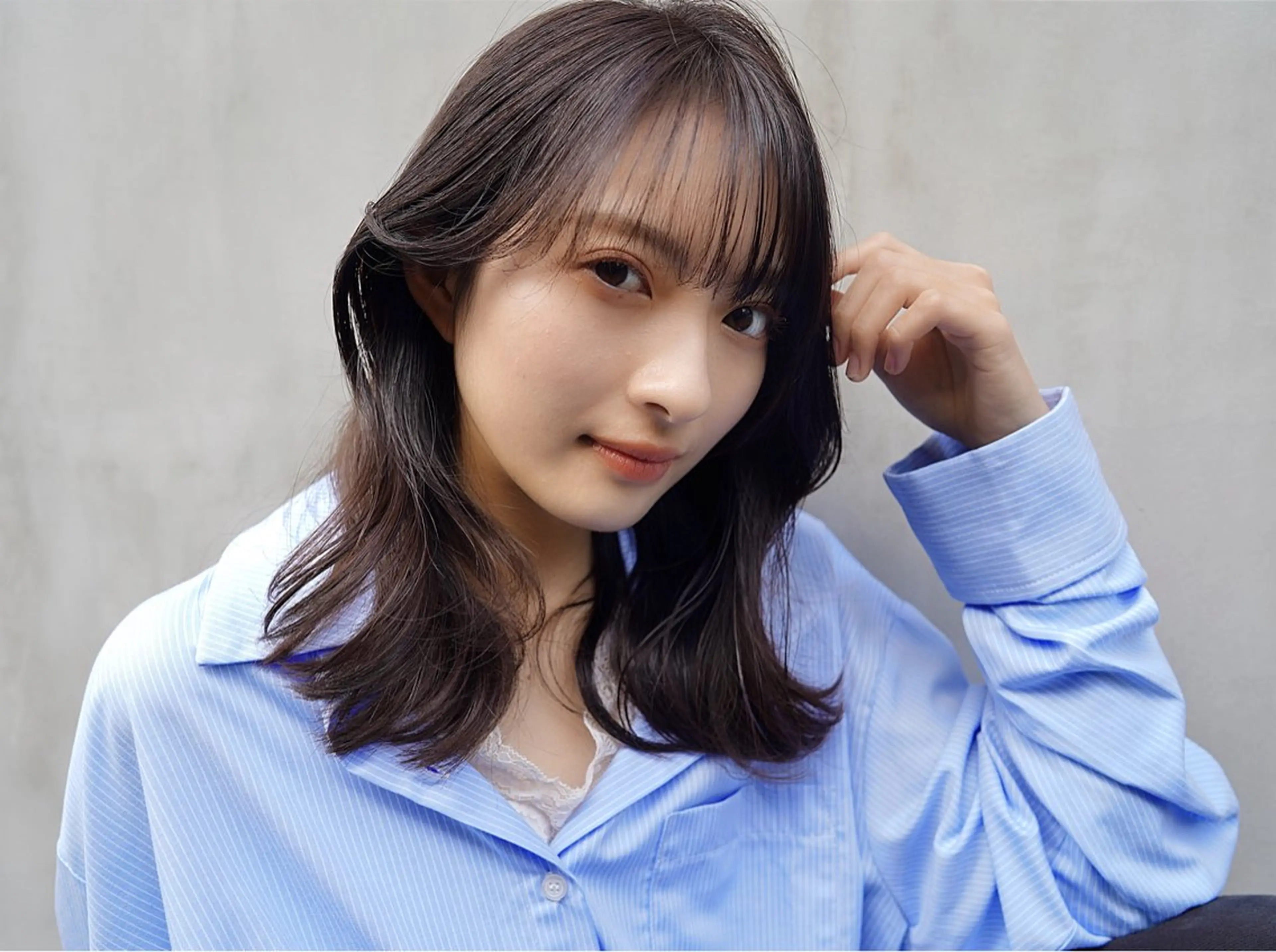 ミディアム L.O.GKINSHICHO所属・シールエクステ☀️ L.O.G村岡健一のヘアスタイル