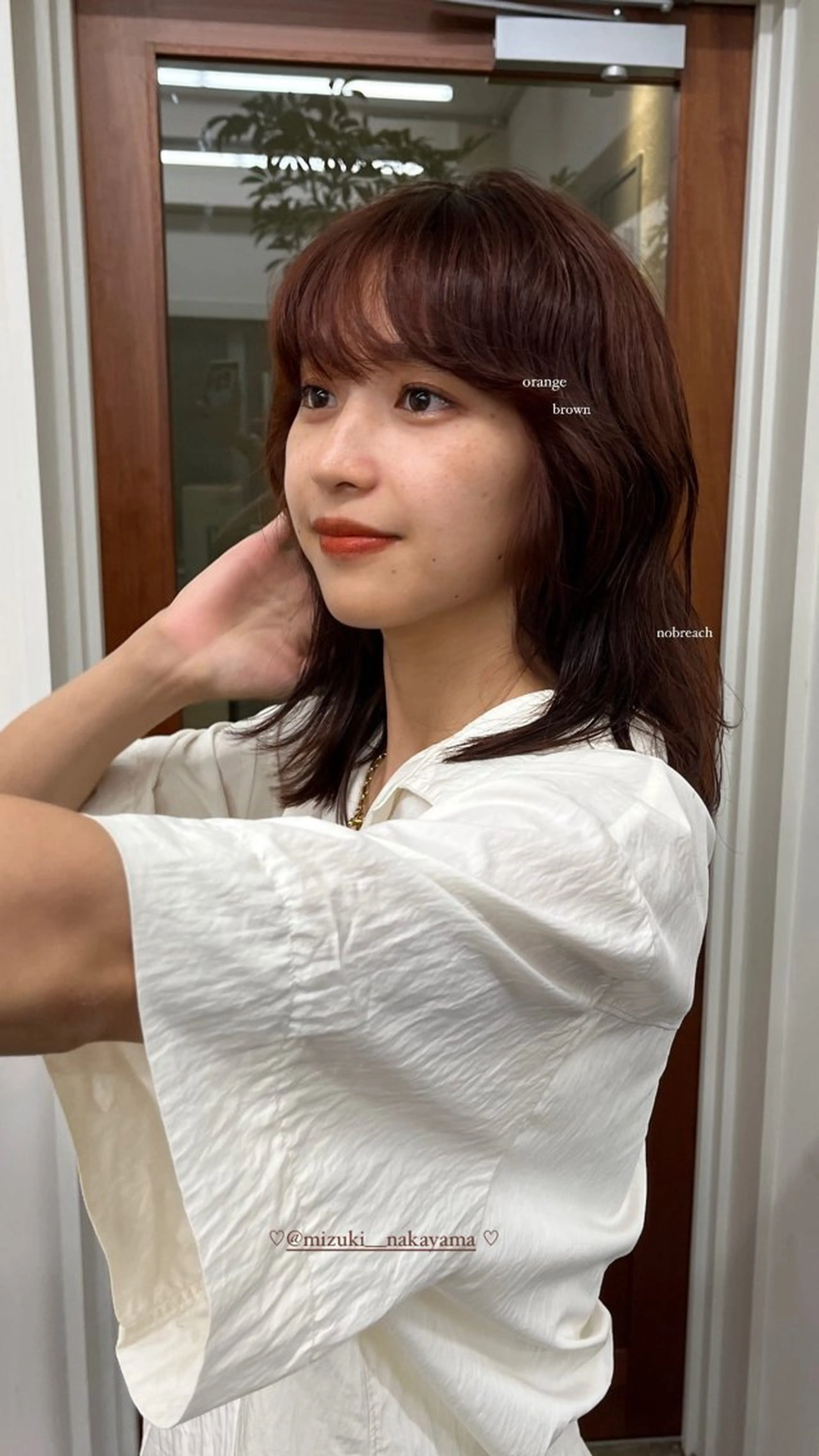 ミディアム Garland  Ginza所属・モモ🍑 レイヤー/ボブ/暖色のヘアスタイル