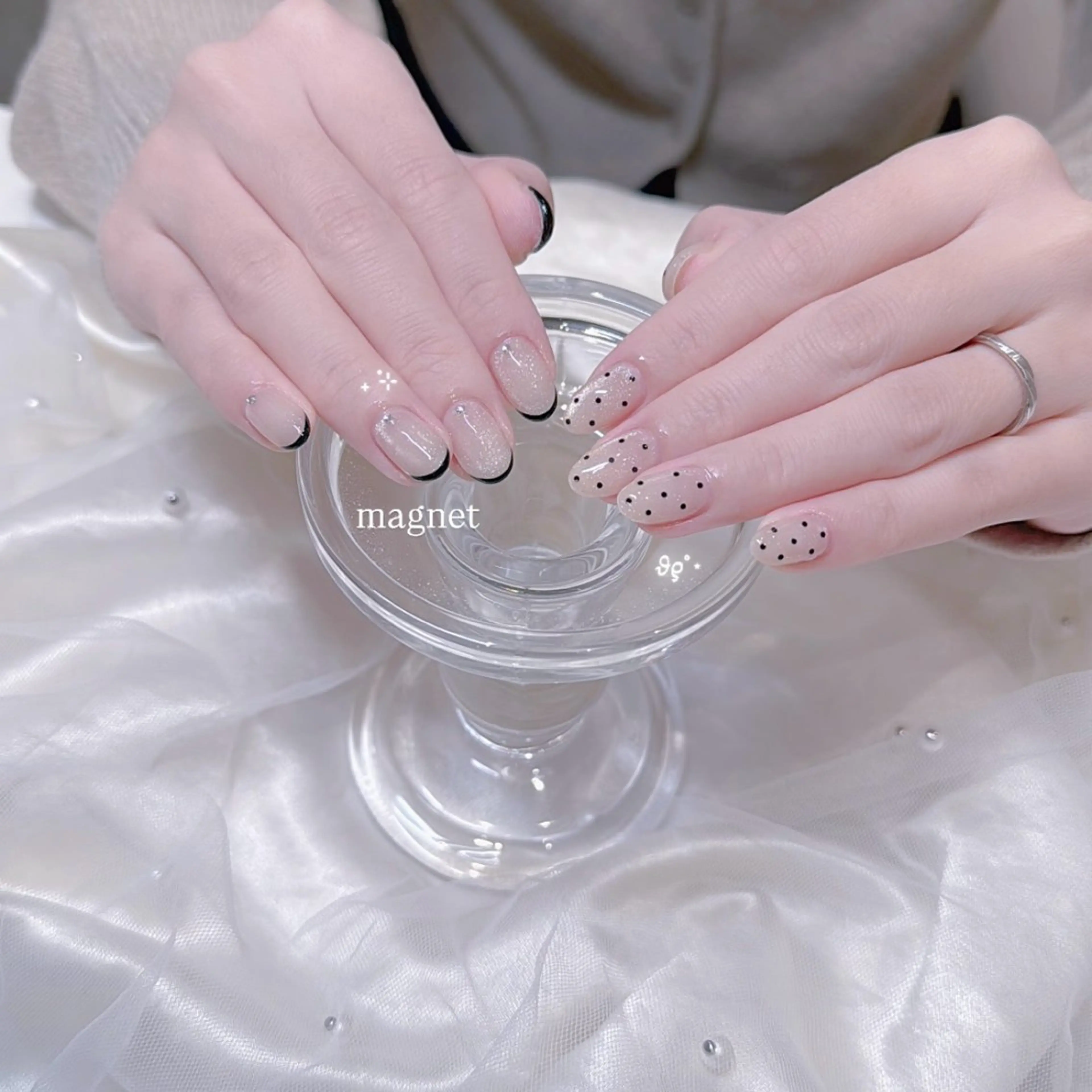 ネイル マグネットネイル ハンドネイル GOTODAYシェアサロン名古屋PARCO店所属・୨୧ ayakaのネイルデザイン