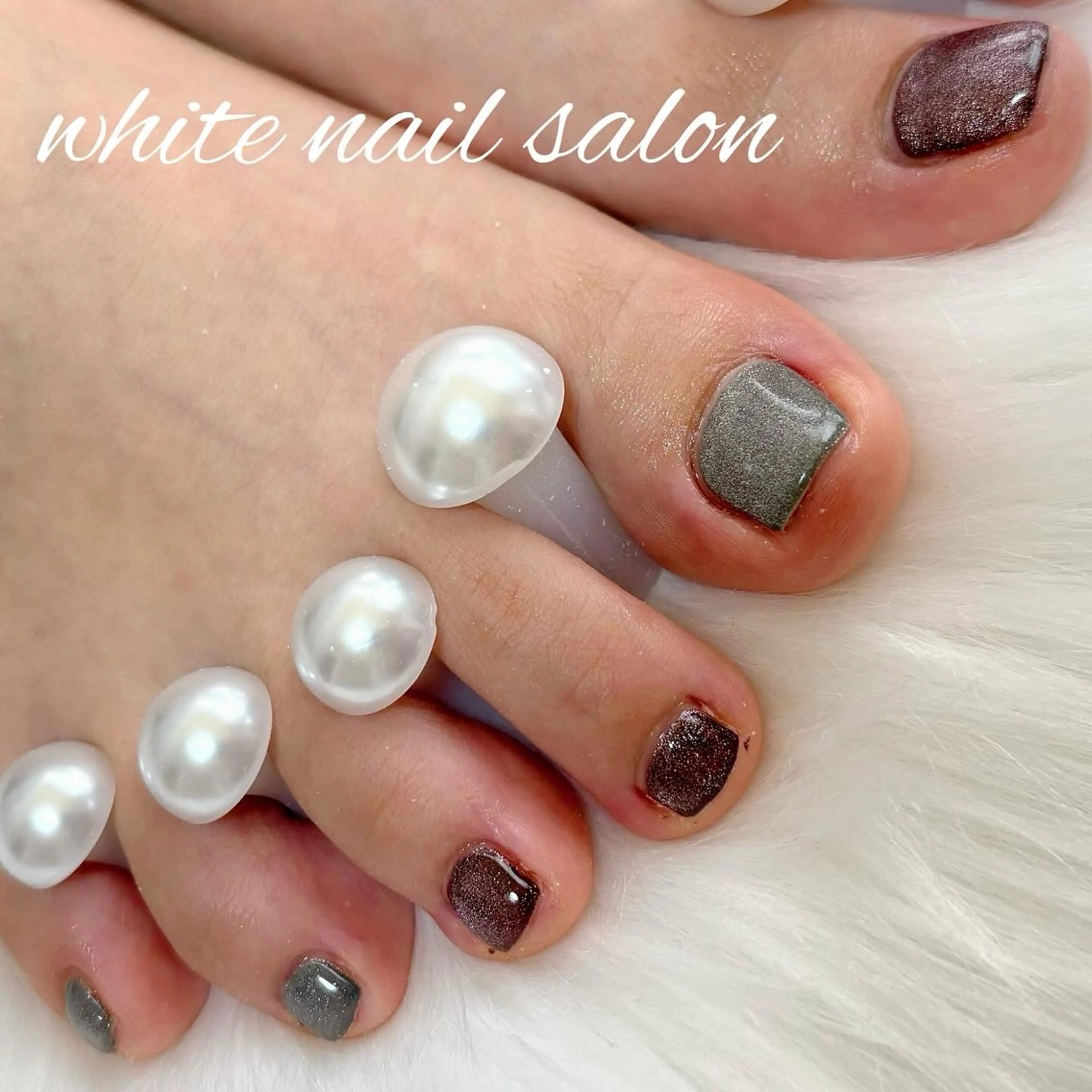 ネイル フットネイル フットネイル white nail salonのネイルデザイン