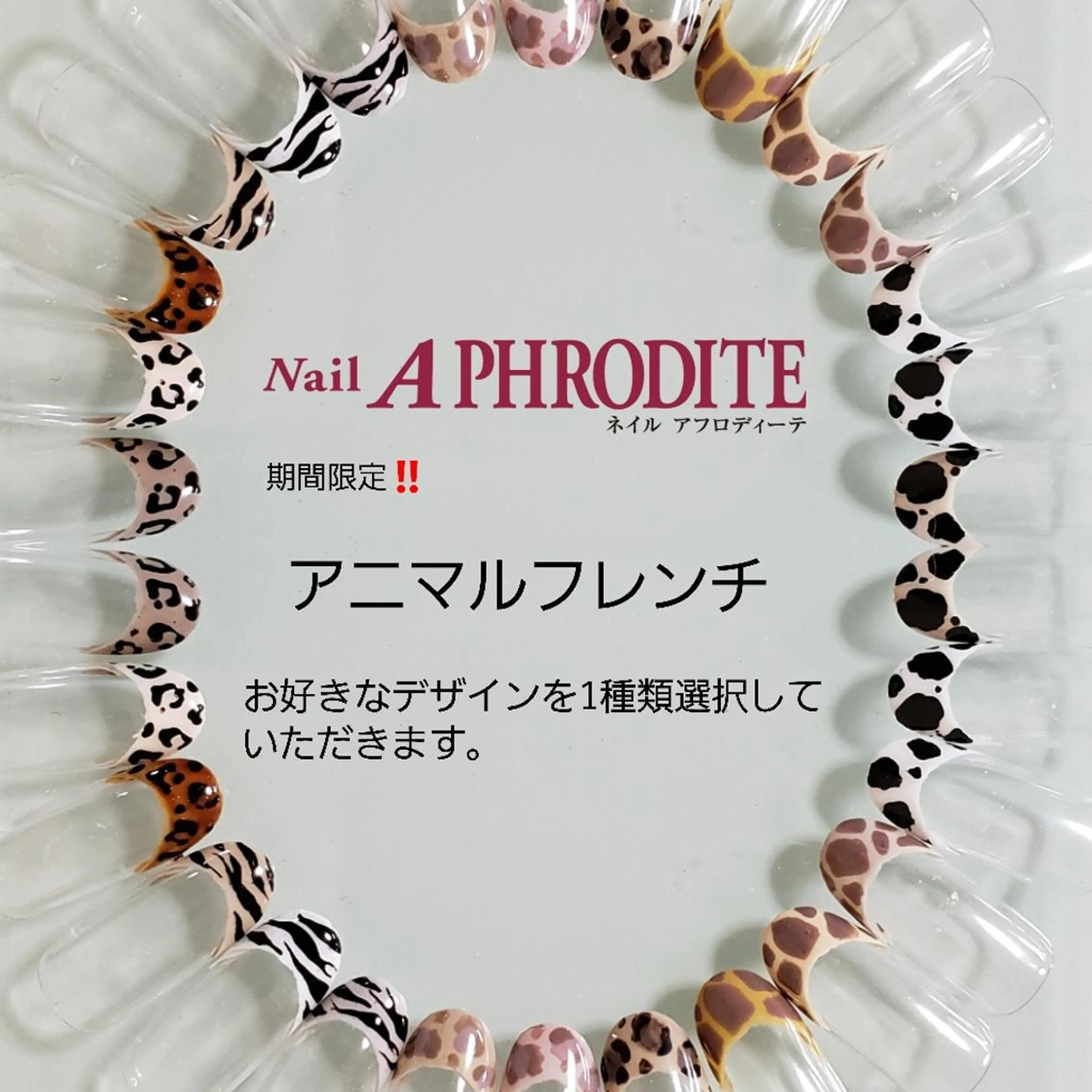 ネイル クリアネイル ジェルネイル ソフトジェル ハンドネイル Nail  Aphroditeのネイルデザイン