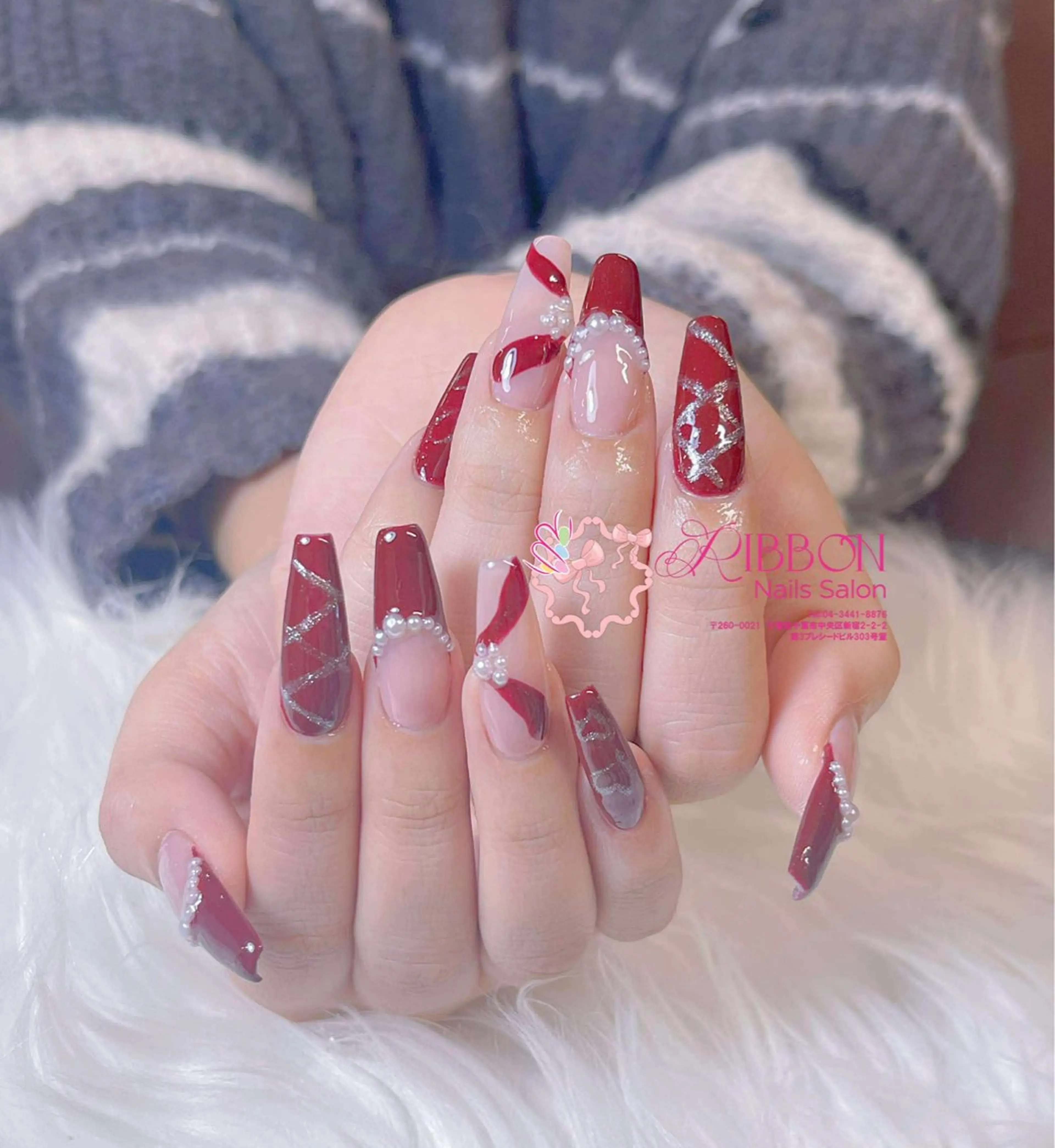 ネイル チークネイル フットネイル フレンチネイル グラデーション 韓国ネイル Ribbonnail staffのネイルデザイン