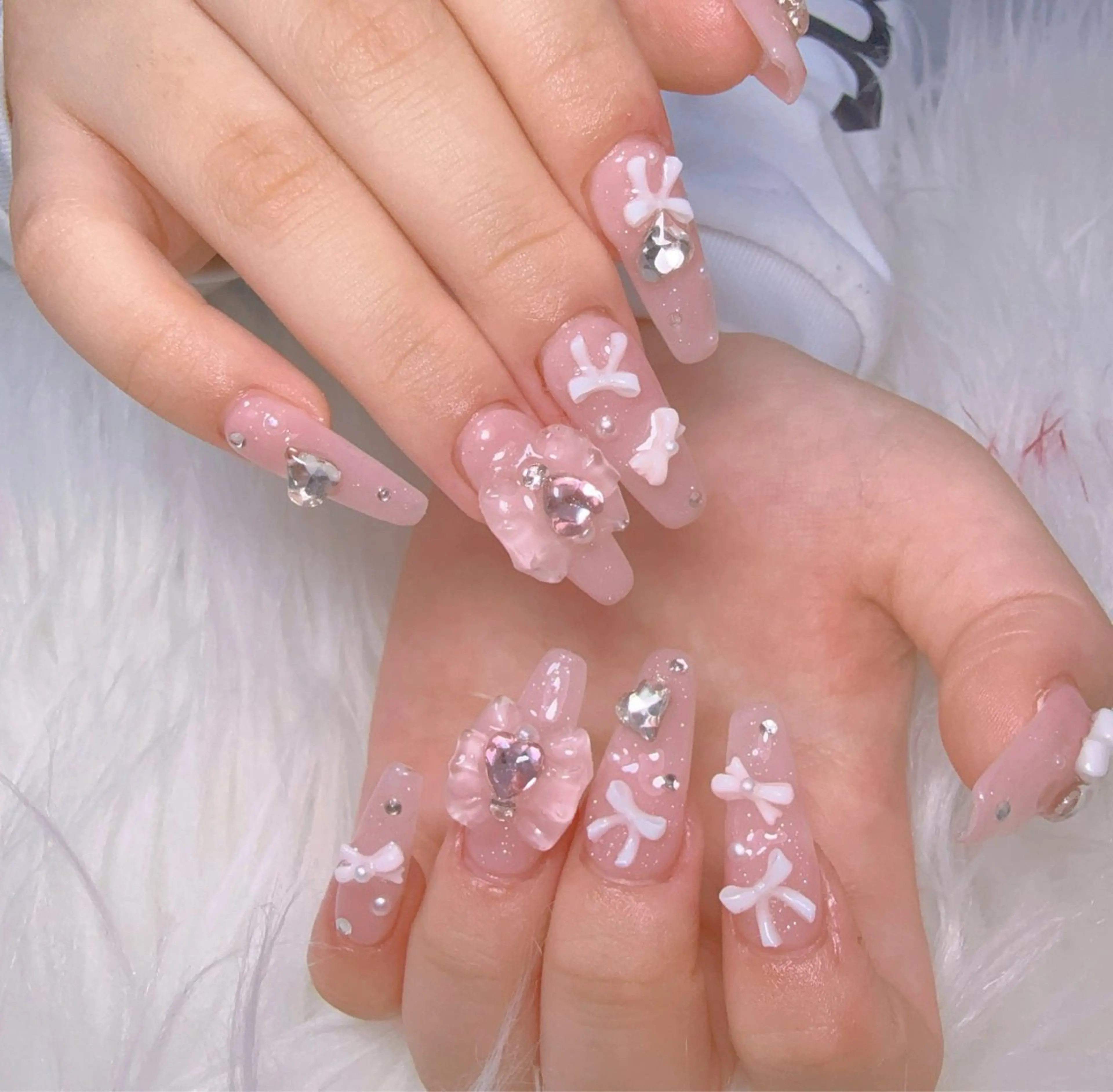 ネイル 長さ出し フレンチネイル 韓国ネイル レース マグネットネイル ハンドネイル nami ナミのネイルデザイン