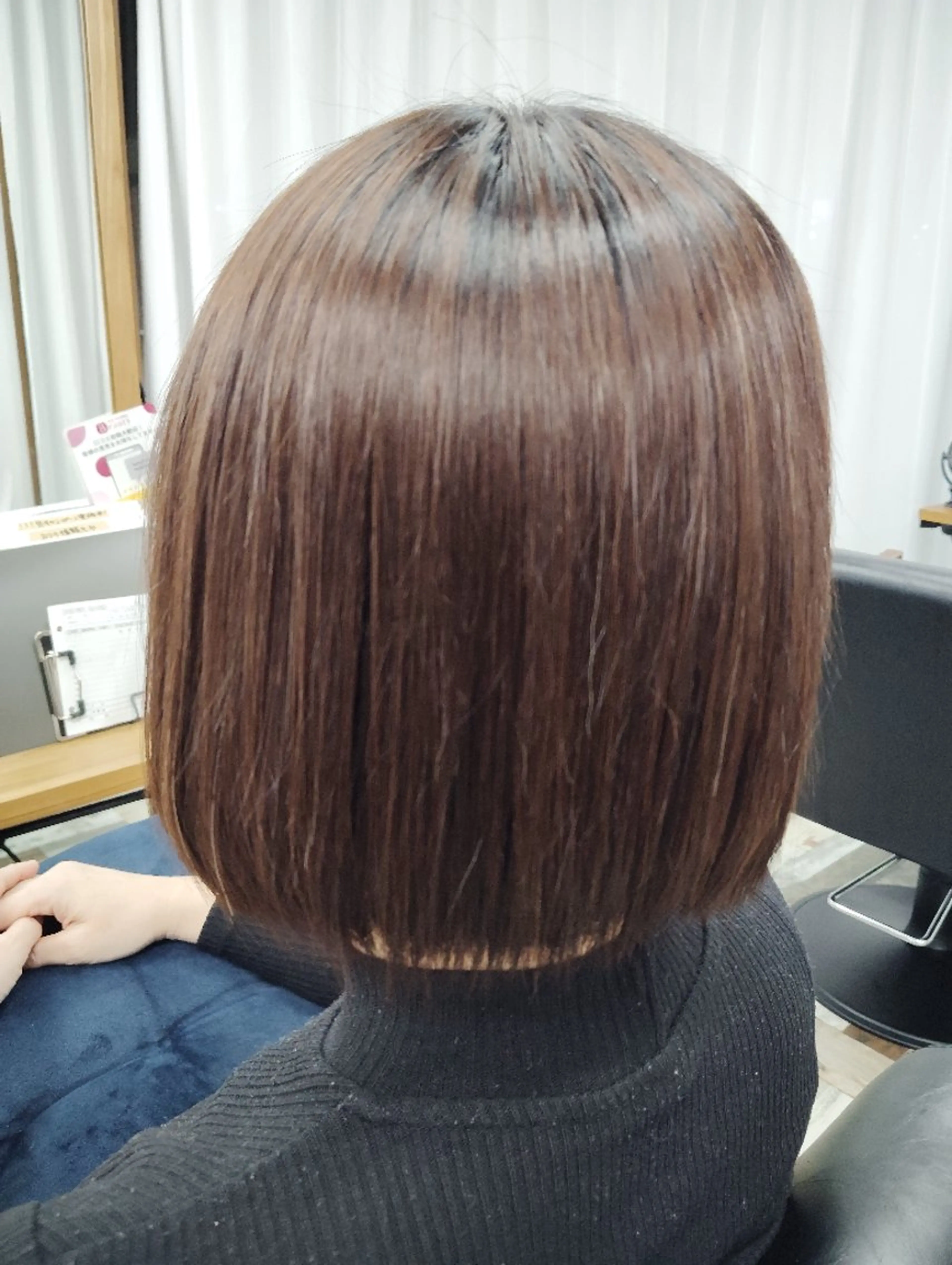 ショート ワンレンボブ ボブ 髪質改善🪽 森川☜⁠ ☜⁠ のヘアスタイル