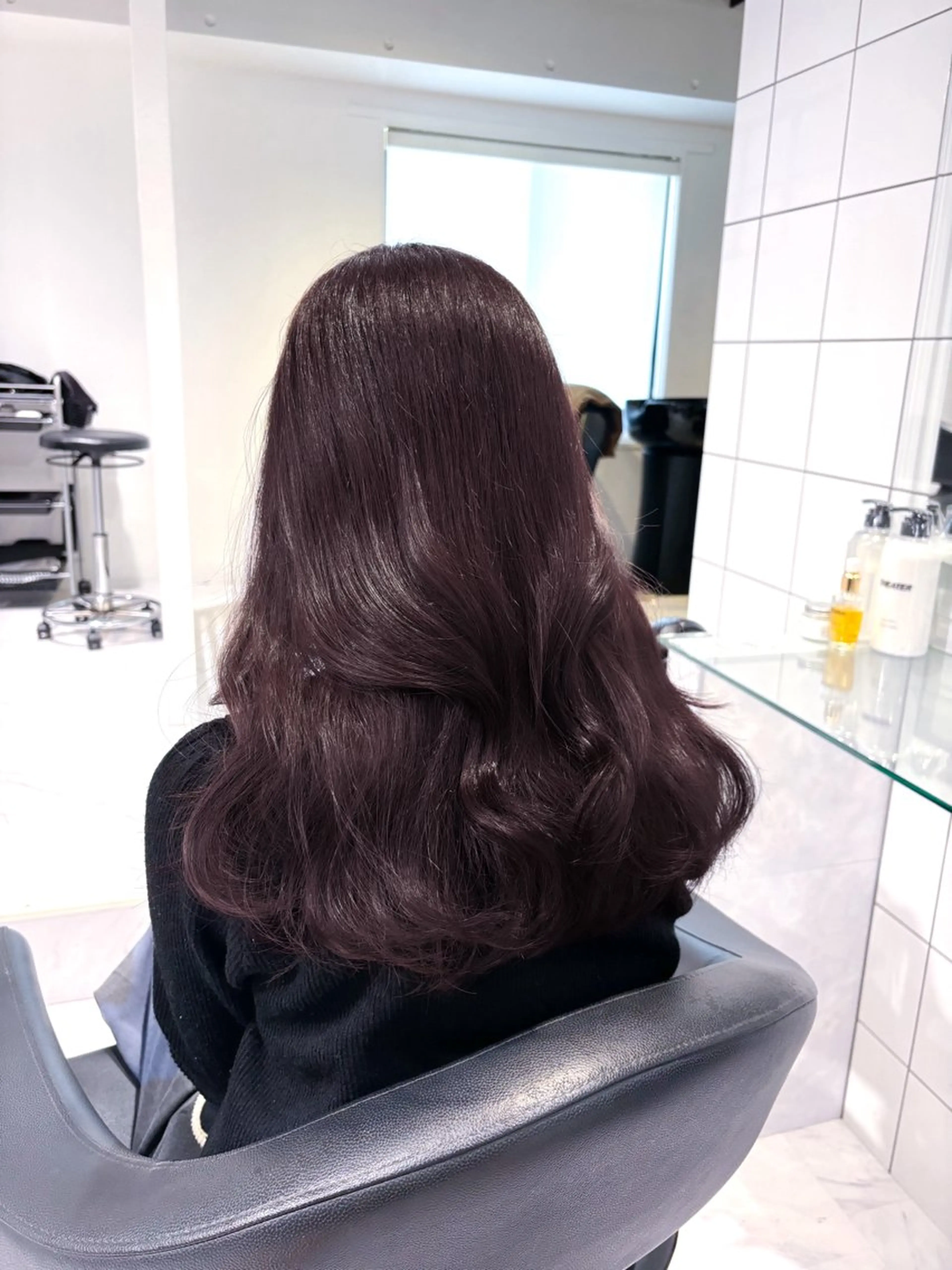 ロング カラー カット ヘアカラー トリートメント ヘッドスパ ヘアセット 表参道♡暗髪^ྀི 艶カラー♡アユミのヘアスタイル