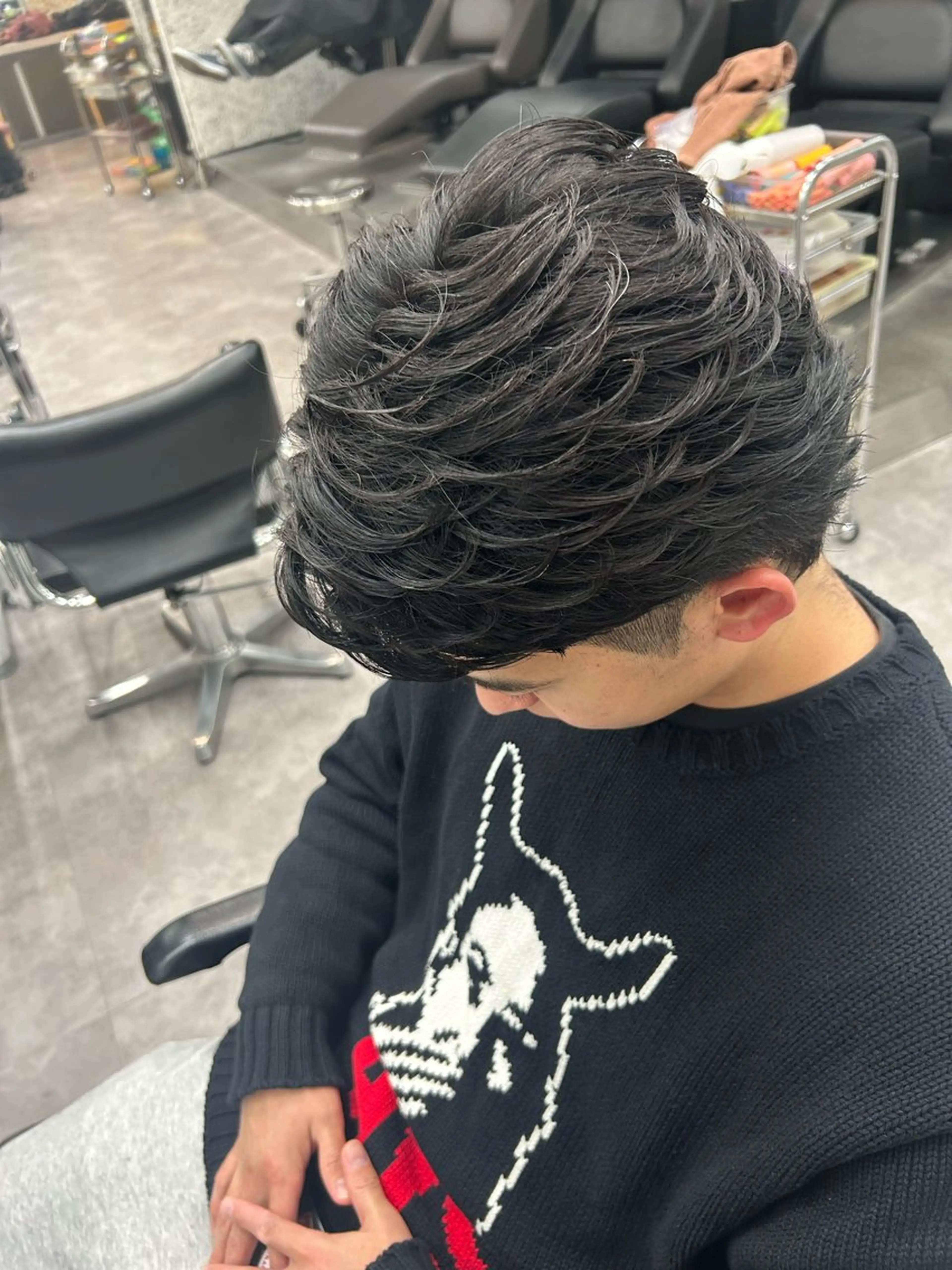 パーマ メンズ カット パーマ パーマ特化🔥 ワタベリョウマのヘアスタイル