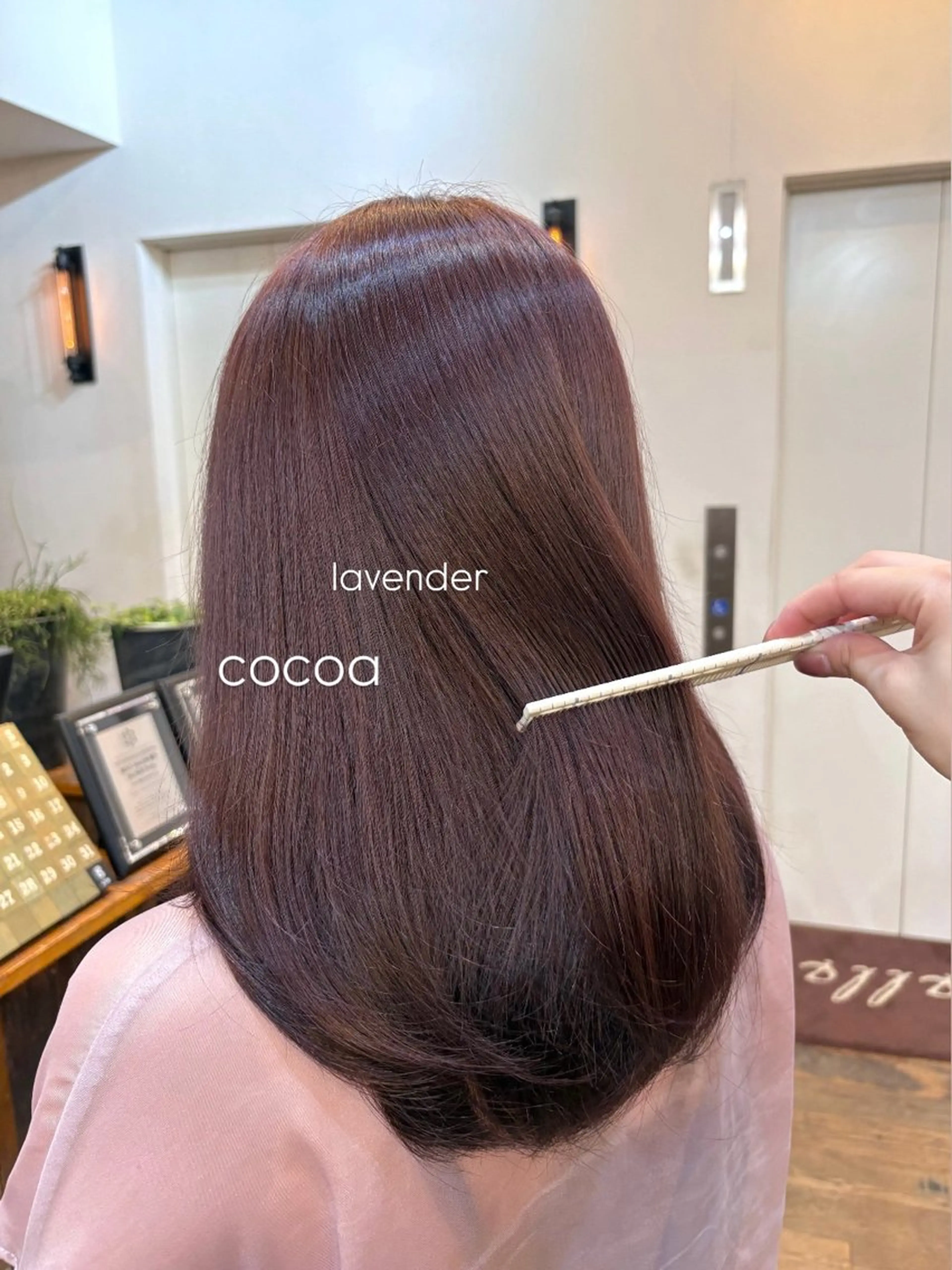 セミロング ヘアカラー Belle 並木通り店所属・rena/ パーマ/カラーのヘアスタイル