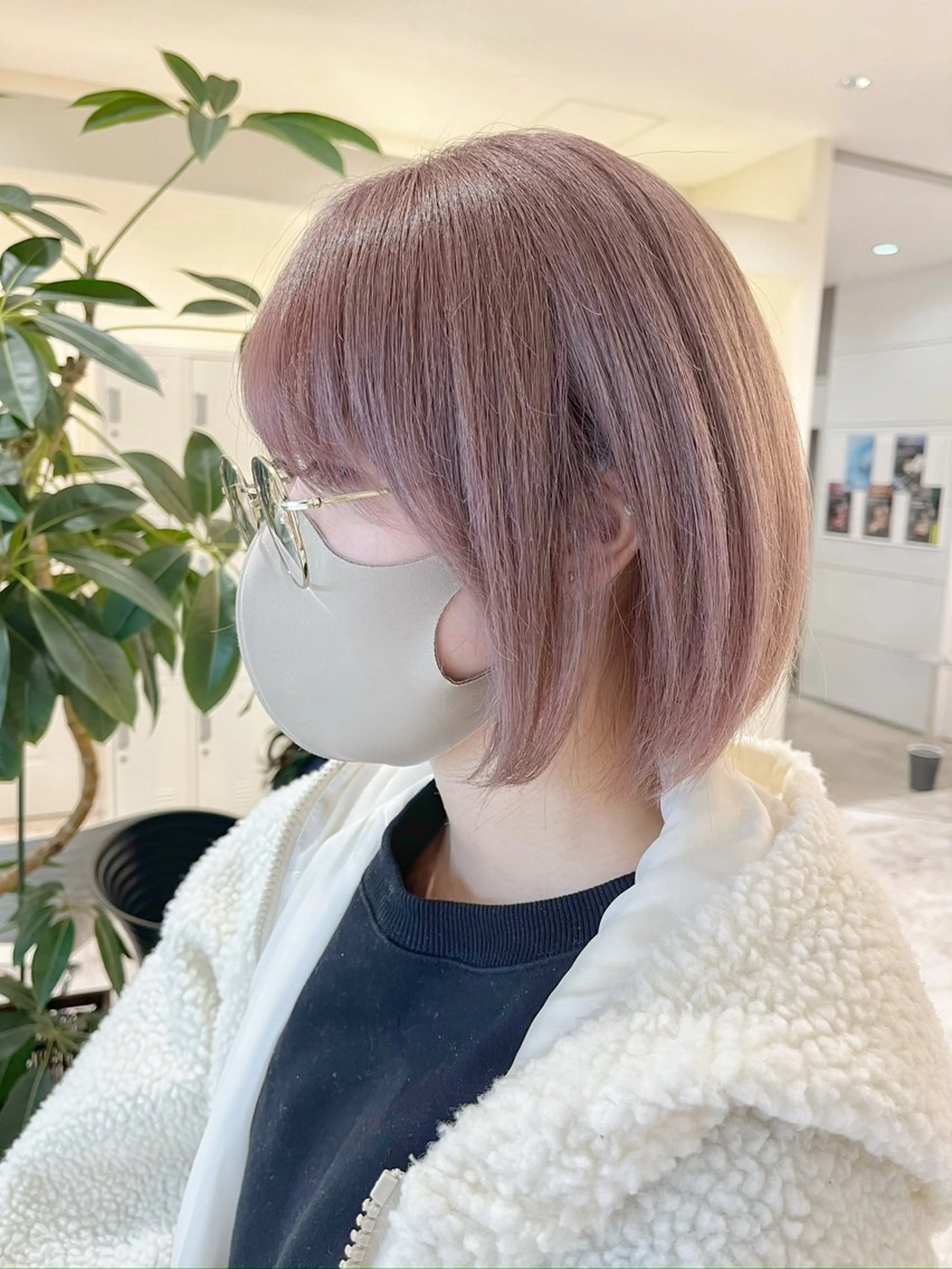 ショート カラー ヘアカラー シアーベージュニスト 🥣大石亜里紗のヘアスタイル