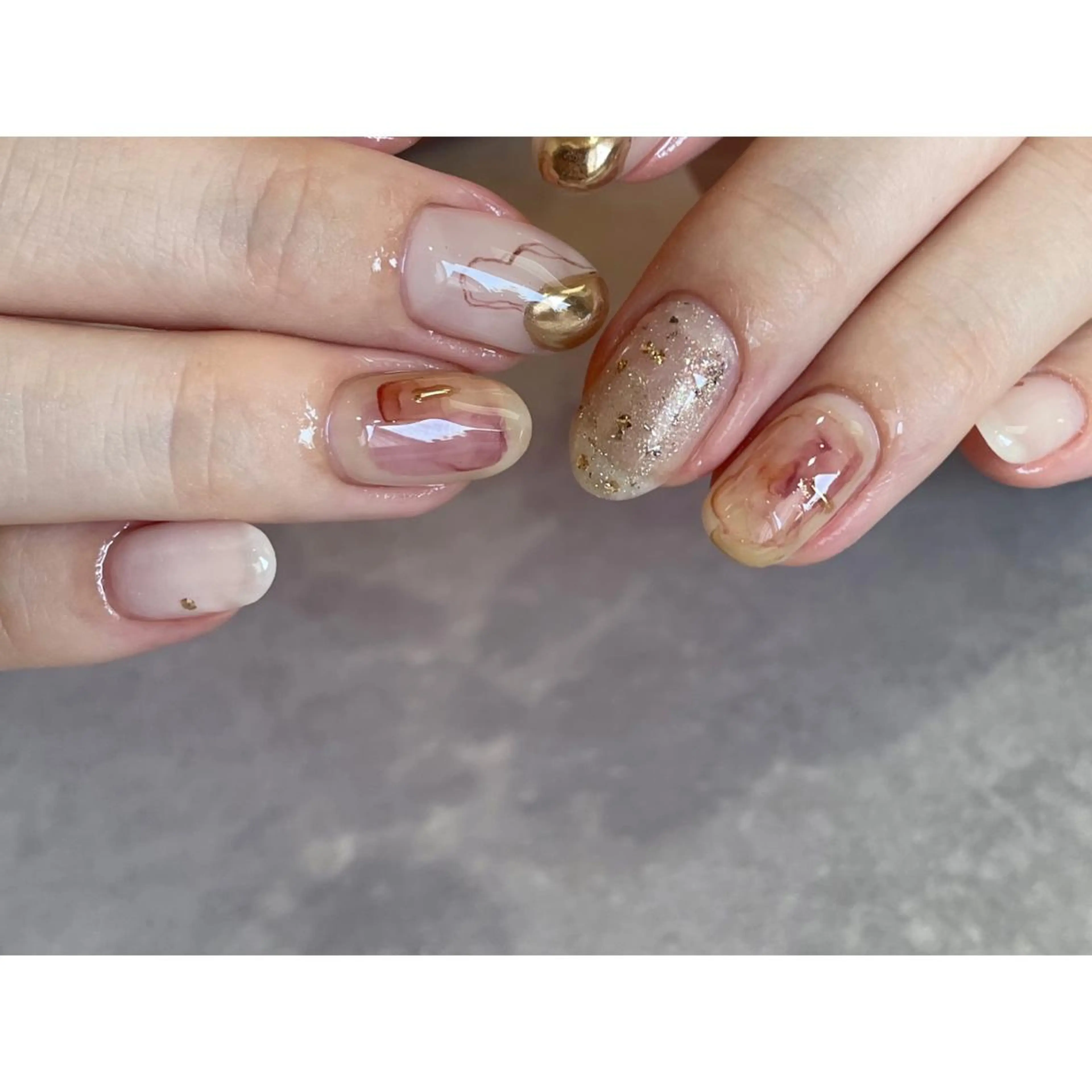 ネイル アートネイル ミラーネイル ニュアンスネイル ワンカラーネイル 春ネイル ハンドネイル lacier nailのネイルデザイン