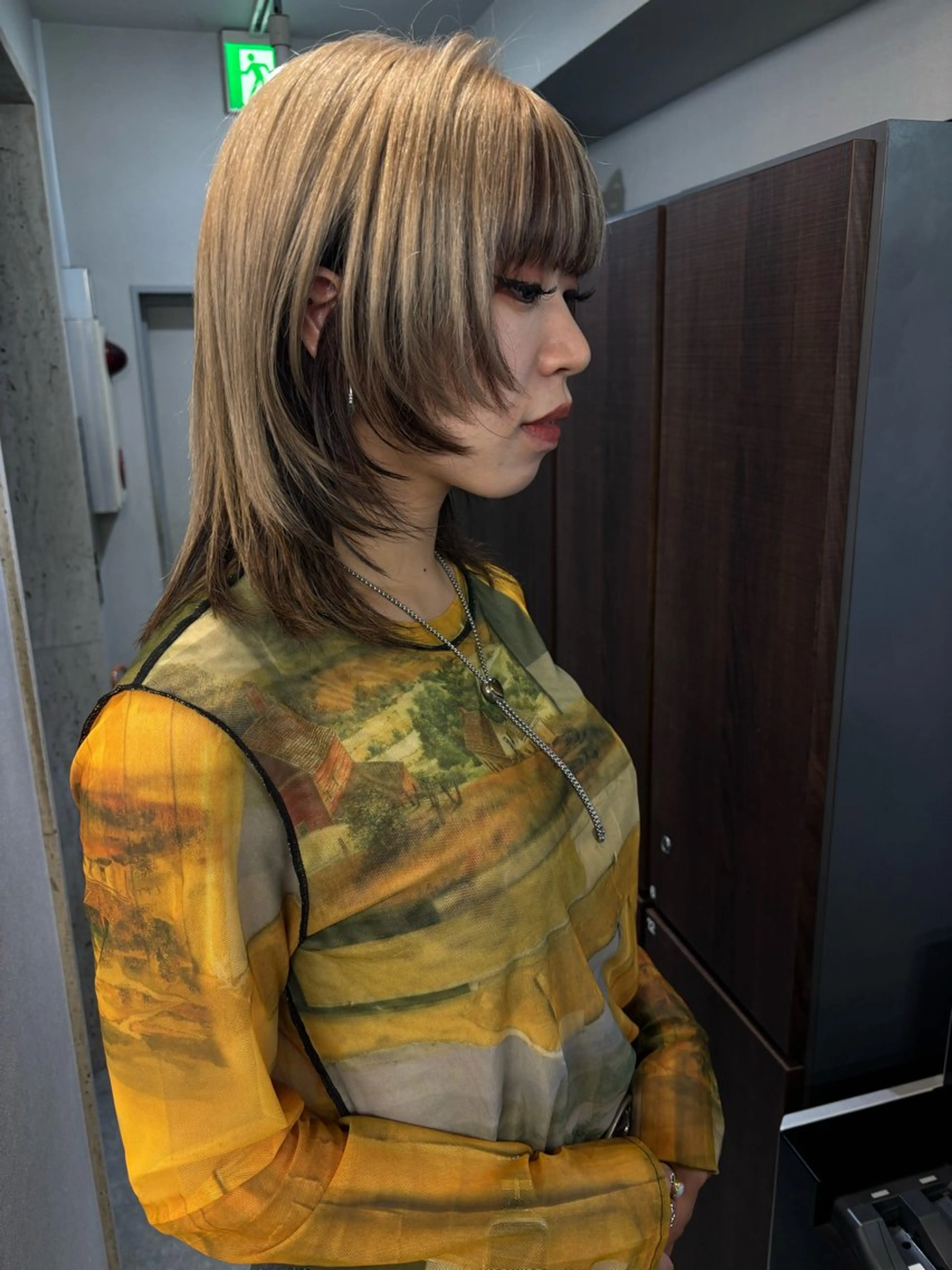 ミディアム カラー ヘアアレンジ カット ヘアカラー トリートメント Opus🐕kato Mizuki🐕のヘアスタイル