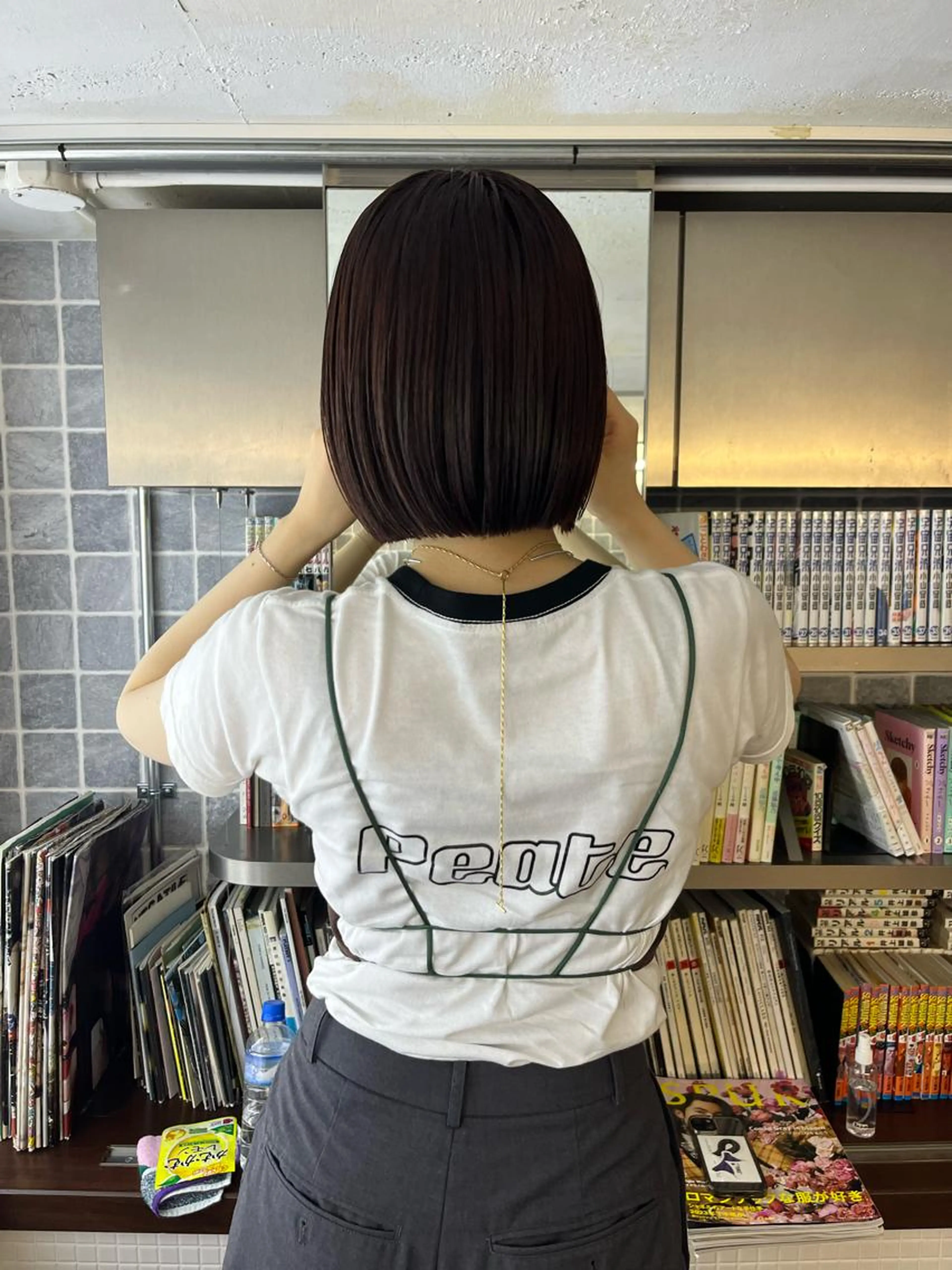 cut & iron straight perm & color / ｶｯﾄ&縮毛矯正&ｶﾗｰの写真