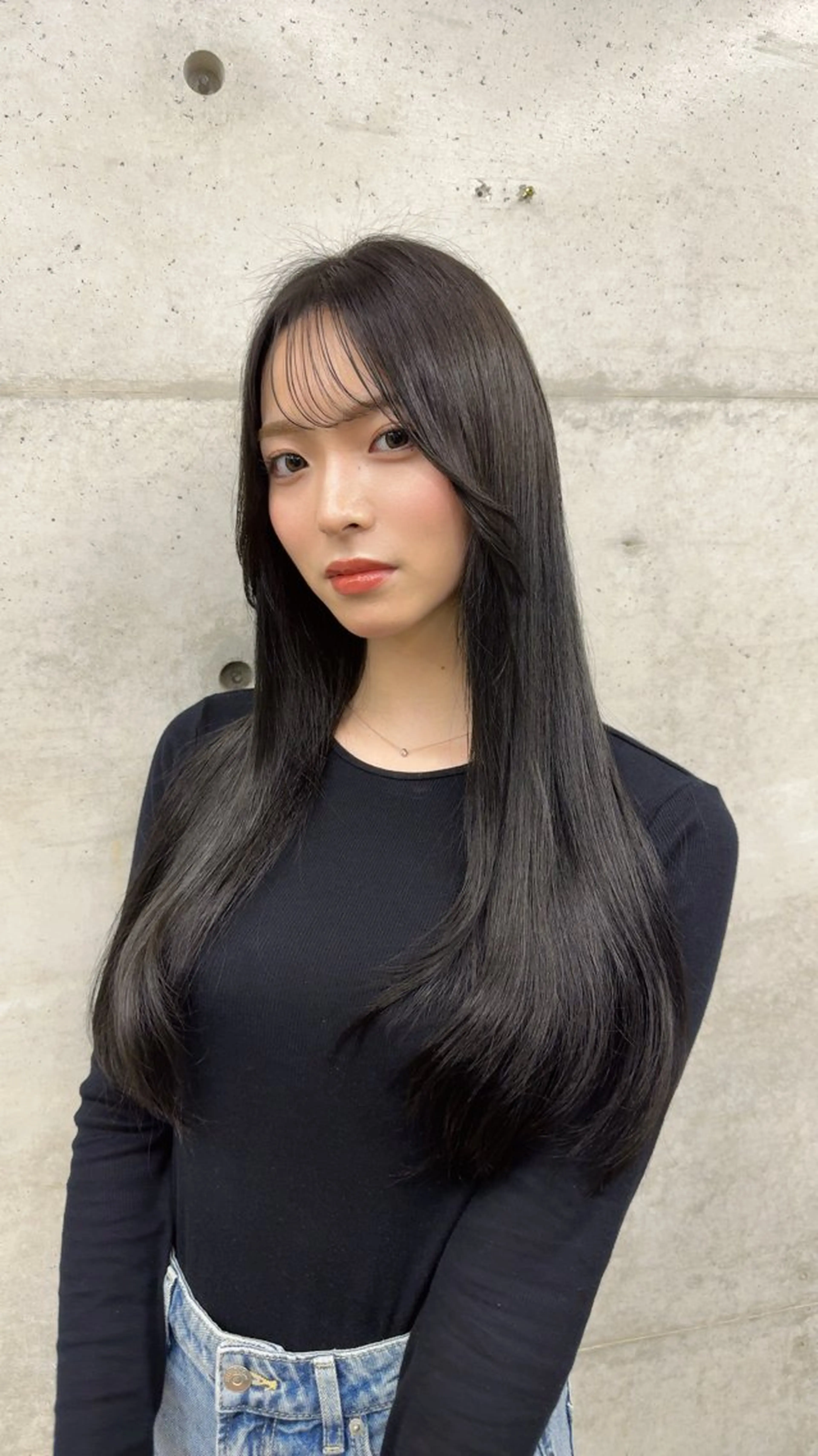 ロング カラー ベージュカラー オリーブベージュ ヘアカラー トリートメント 🩵YUIMARL 岡山KARIN🩵のヘアスタイル