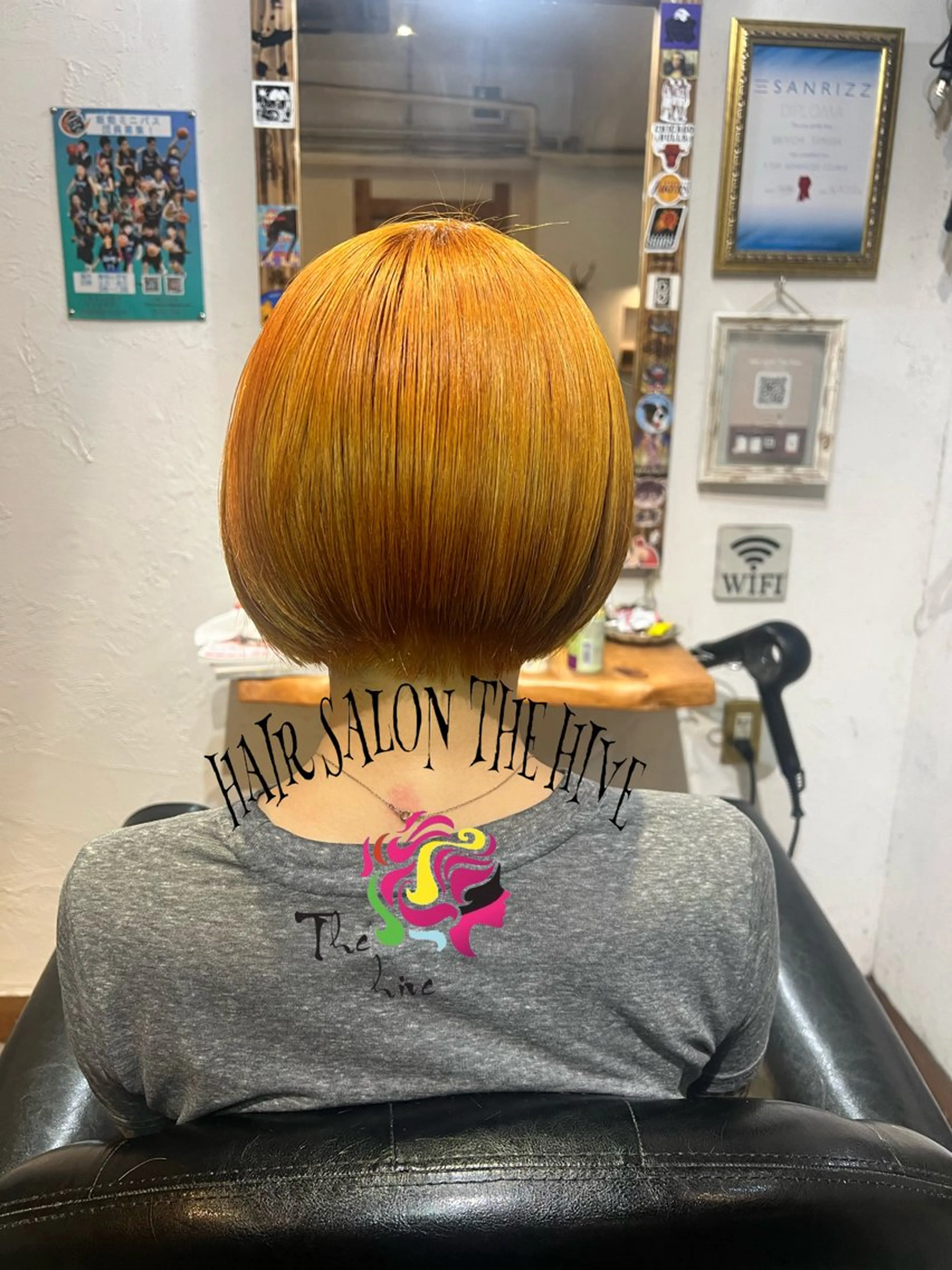 ショート カラー カット ヘアカラー Hair salon The  hiveのヘアスタイル