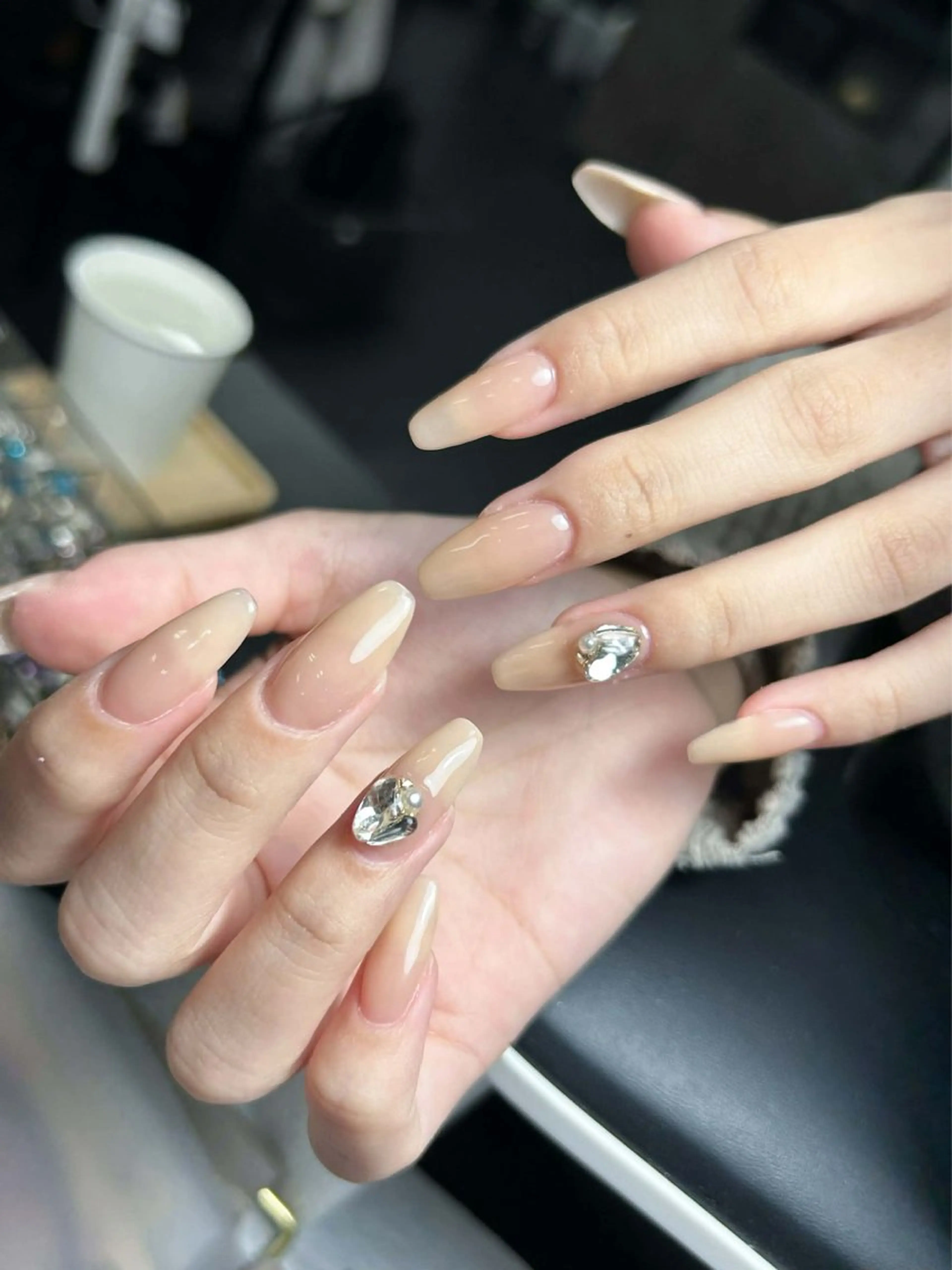 ネイル ワンカラーネイル ネイルチップ SORA ANA.CHUOのネイルデザイン