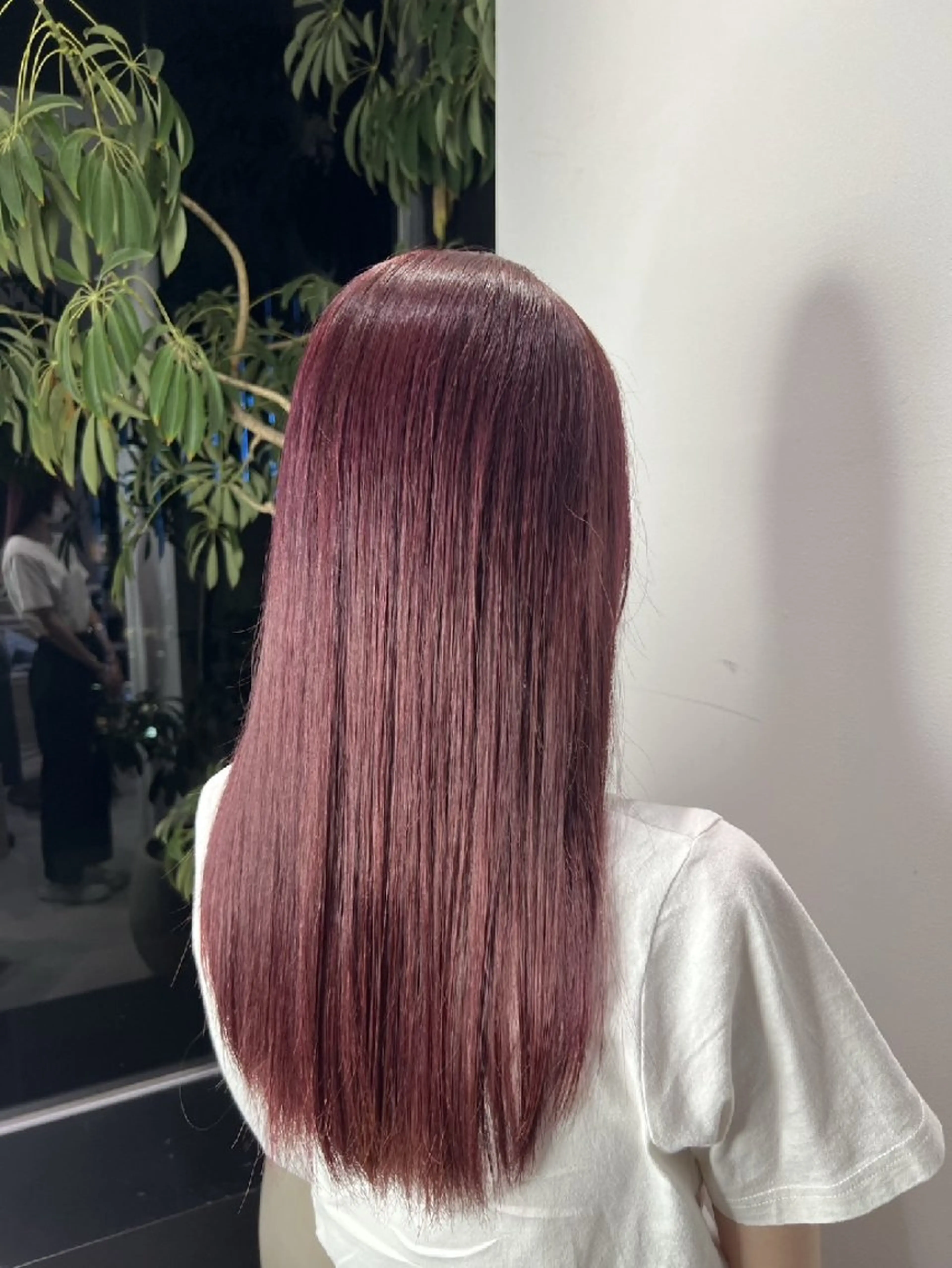 ロング カラー ピンクカラー ヘアカラー トリートメント stair:case所属・✂髪質改善ストレート NO.1 深澤 颯斗のヘアスタイル