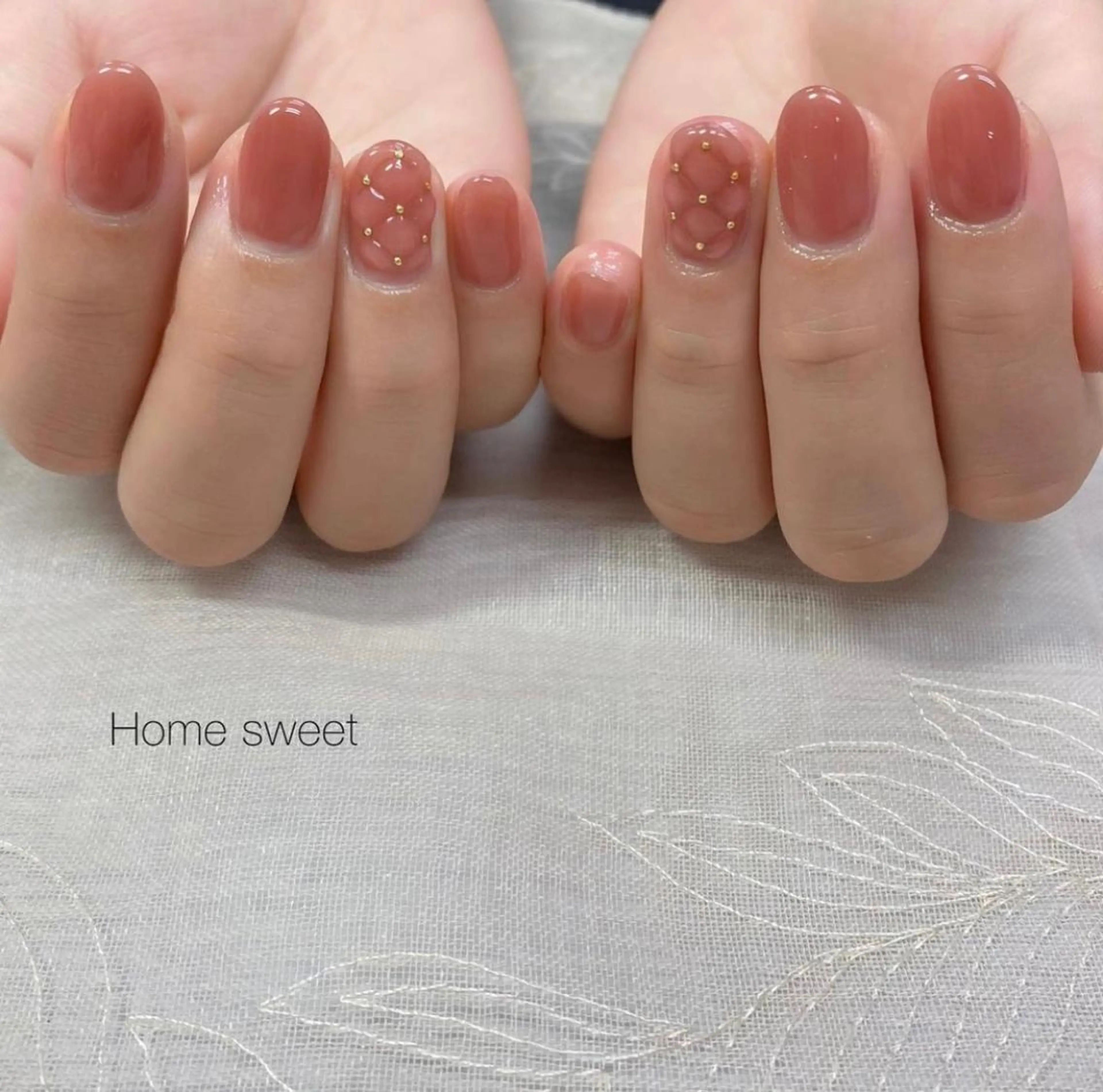 ネイル ハンドネイル ショートネイル. Home sweetのネイルデザイン