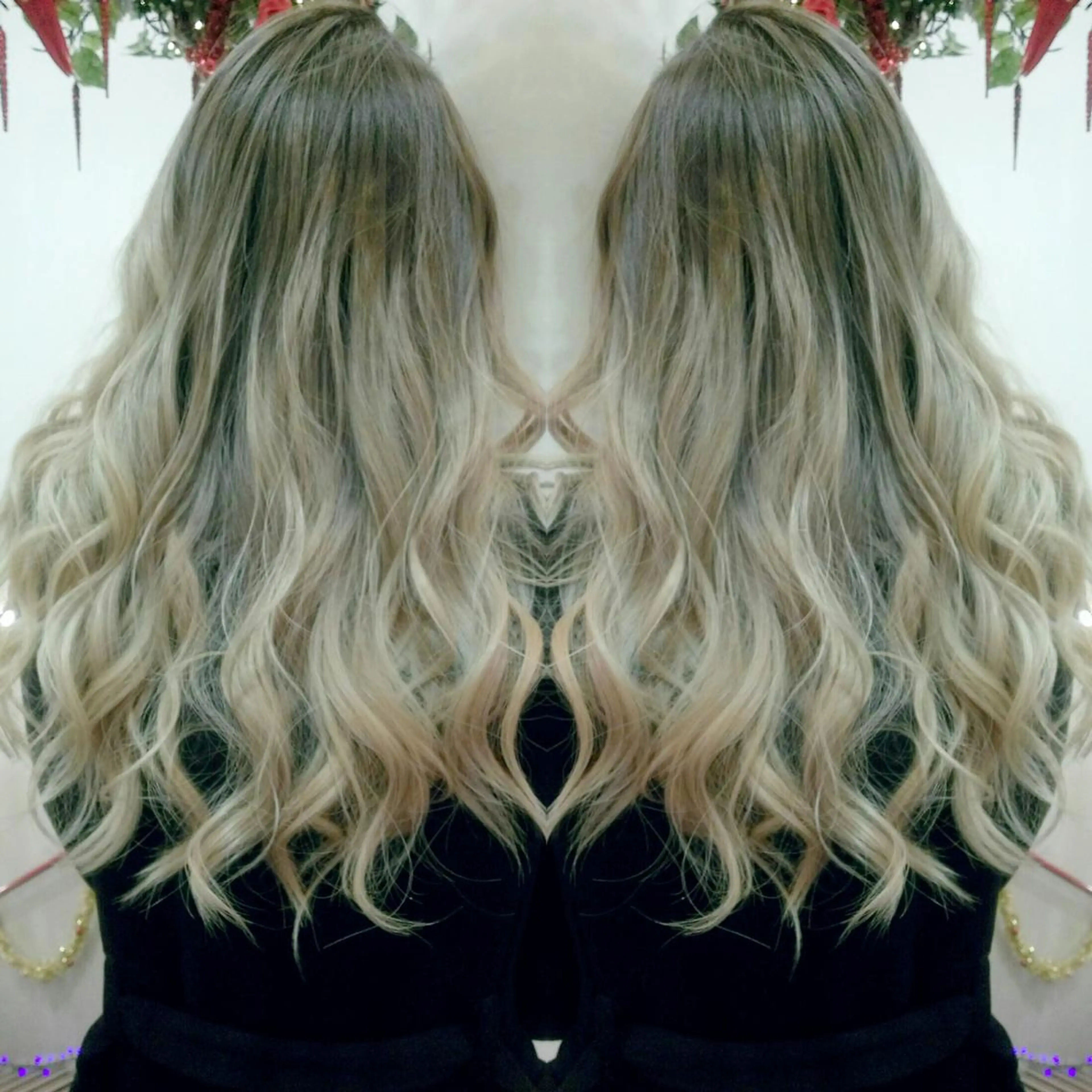 セミロング カラー グラデーションカラー ヘアカラー 植田 /エクステ /ブリーチ/髪質改善のヘアスタイル