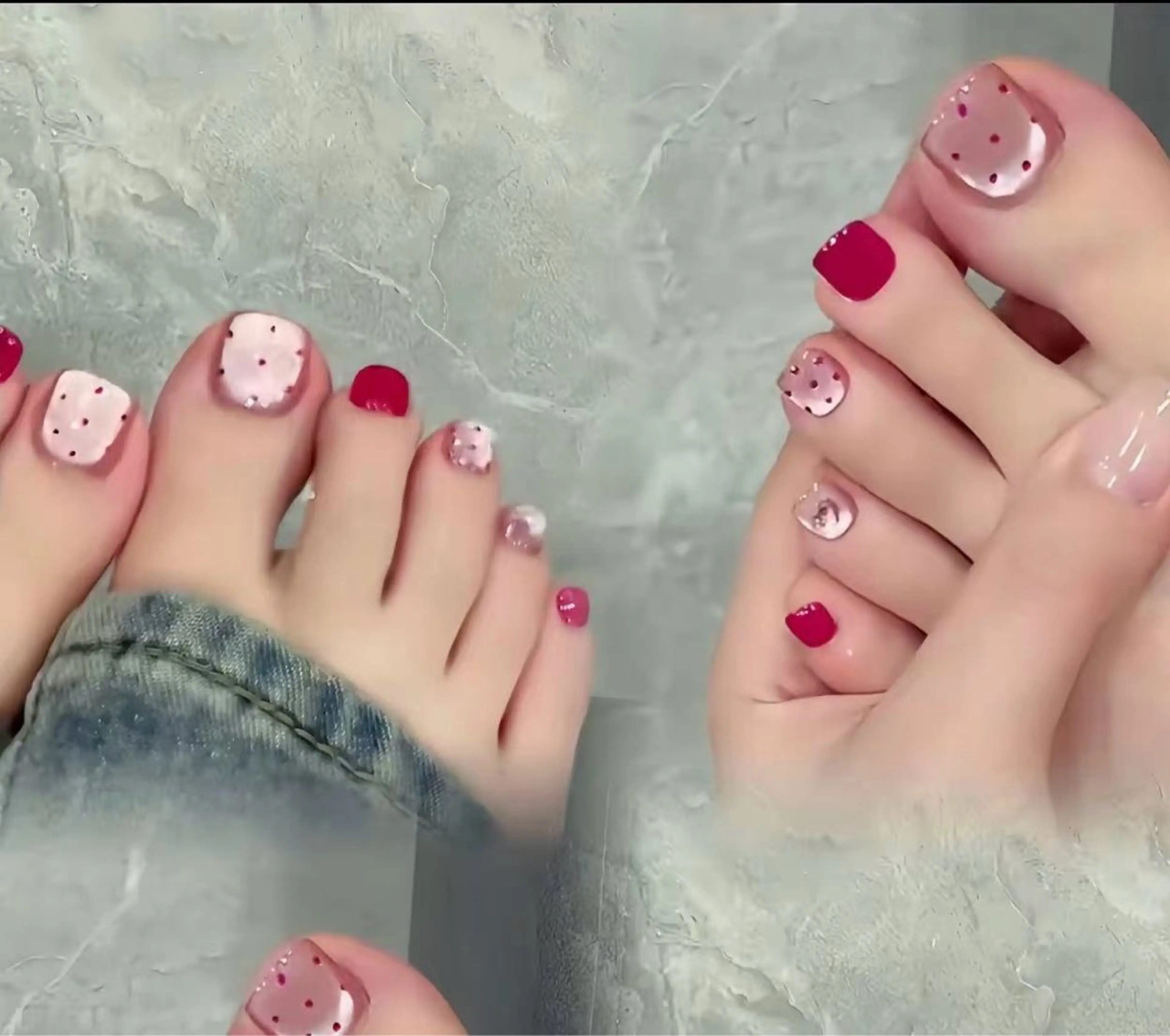 オフ無し【Foot】120分つけ放題(持ち込みデザイン) （アート6本まで)¥7480の写真