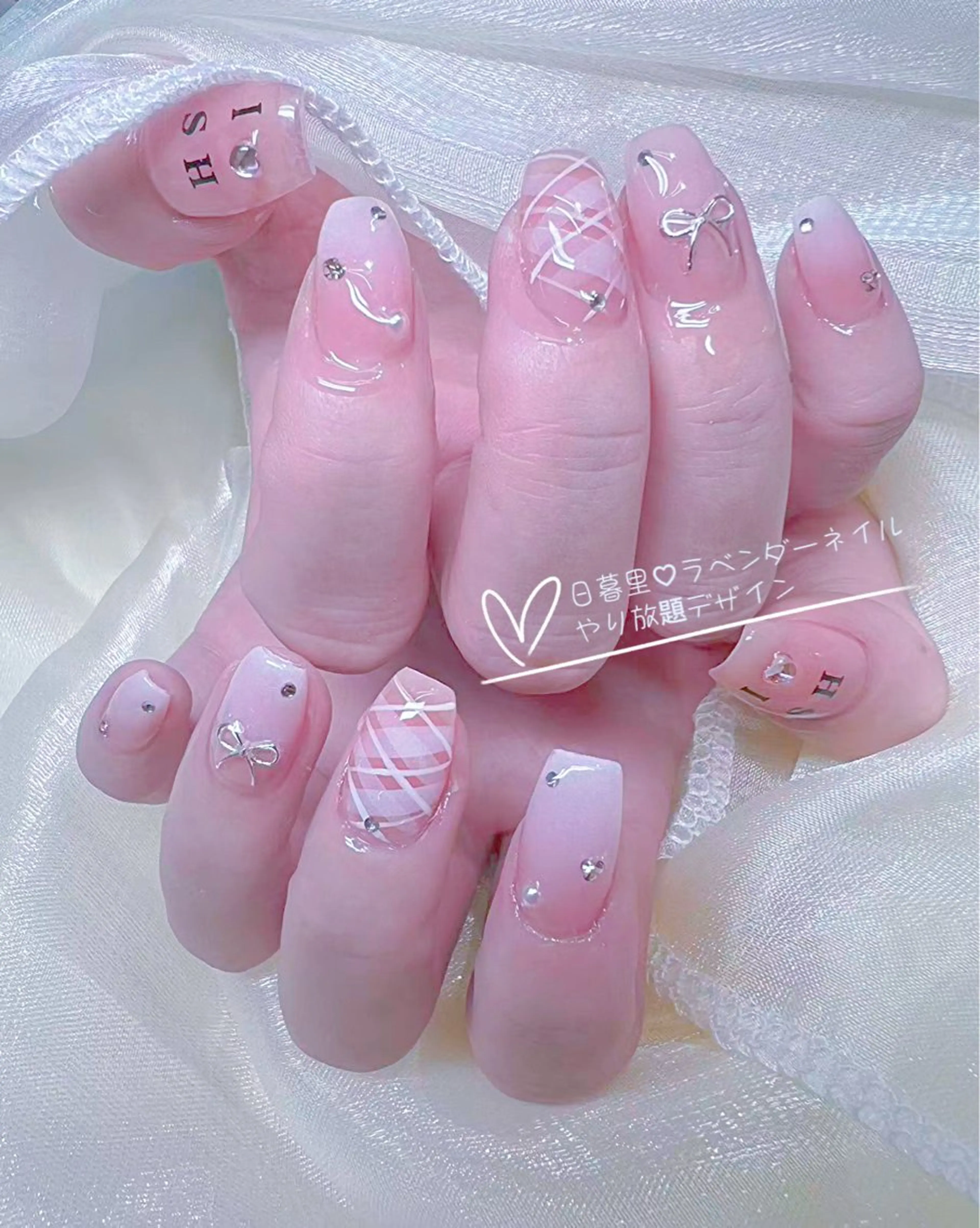 ネイル ラベンダー💖日暮里 ルル💖ネイルのネイルデザイン