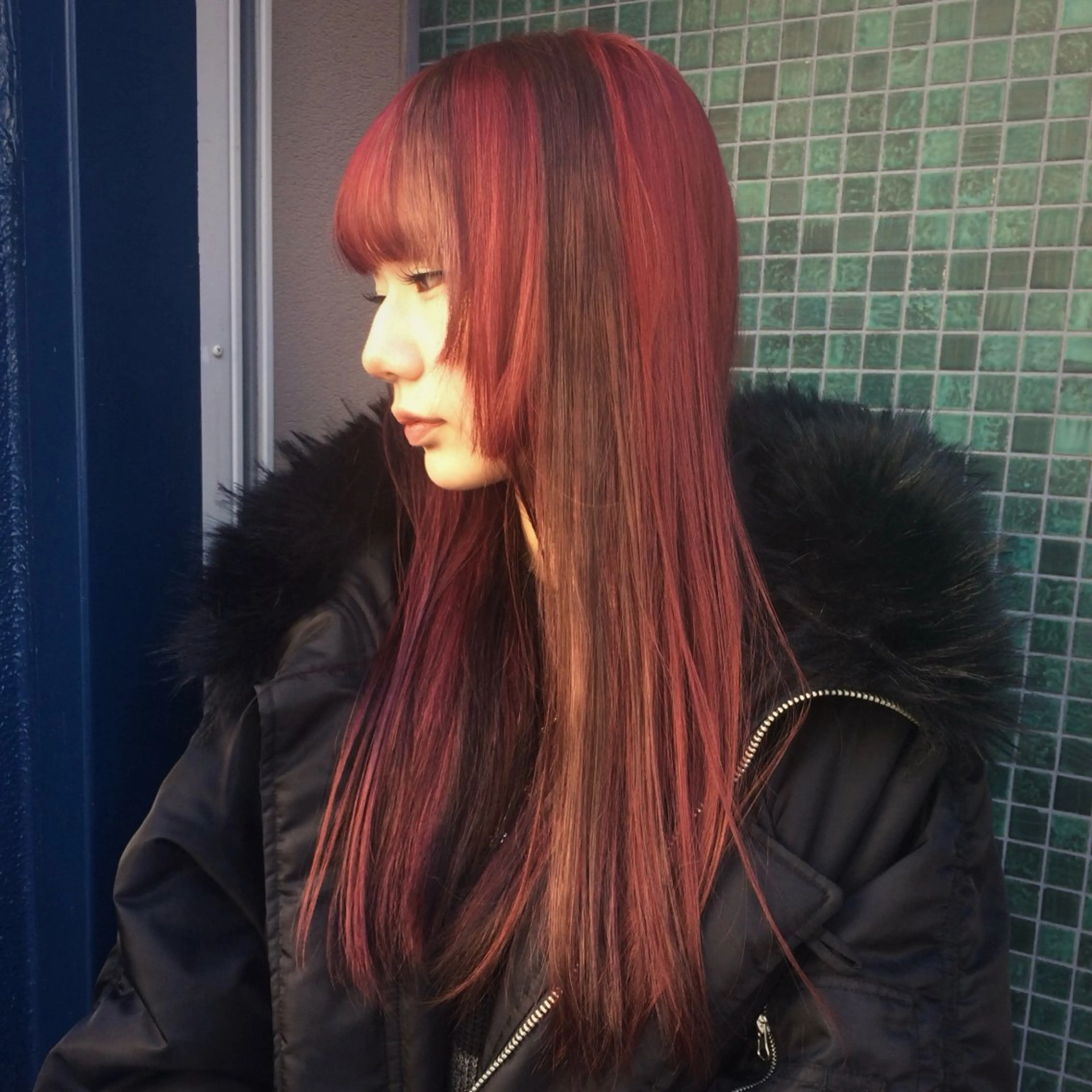 ロング カラー ヘアカラー ORGN.所属・にちか /似合う個性派カラーのヘアスタイル