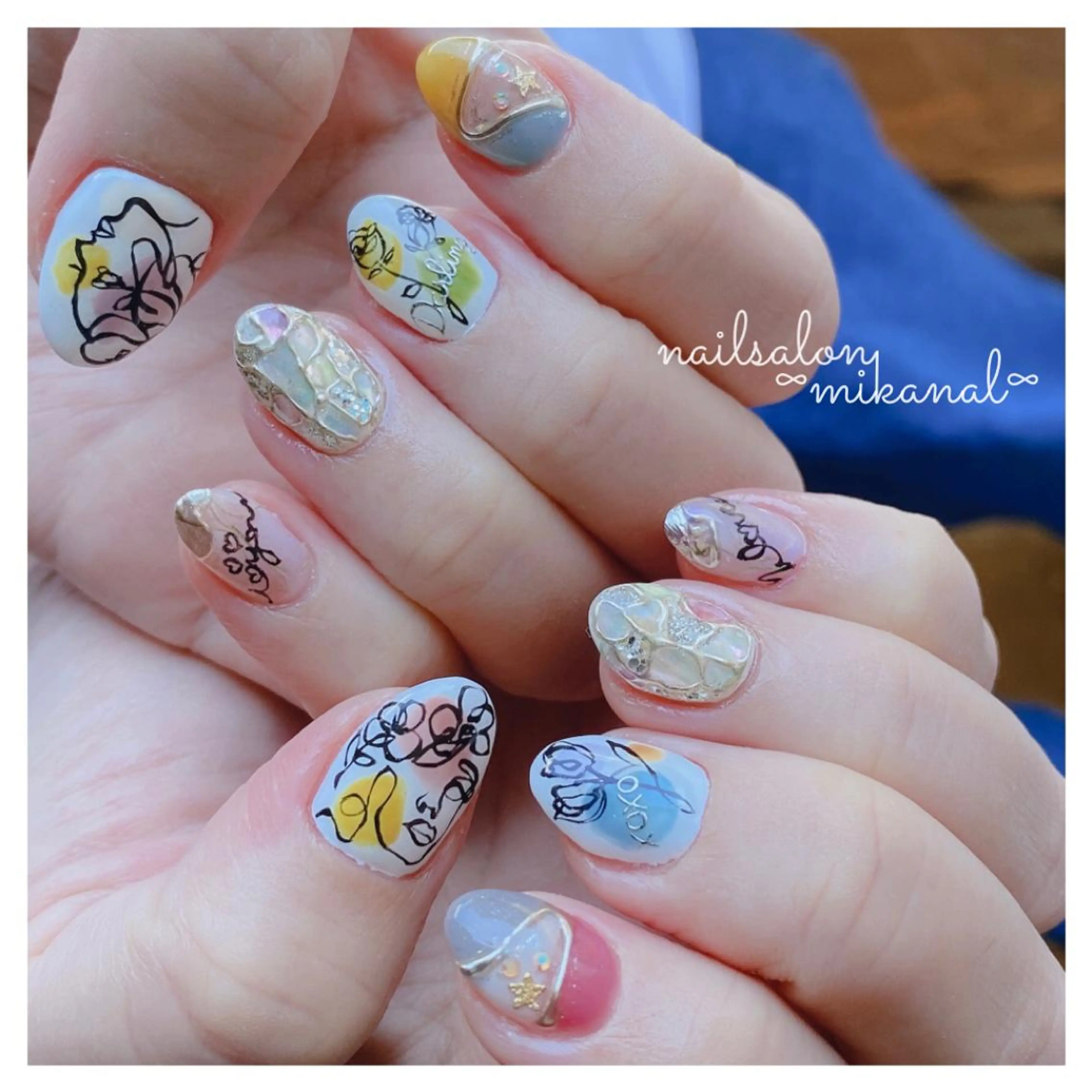 ネイル ハンドネイル nail salon  ∞ mikanal ∞所属・nailsalon ∞ ﾐｶﾅﾙ ∞のネイルデザイン