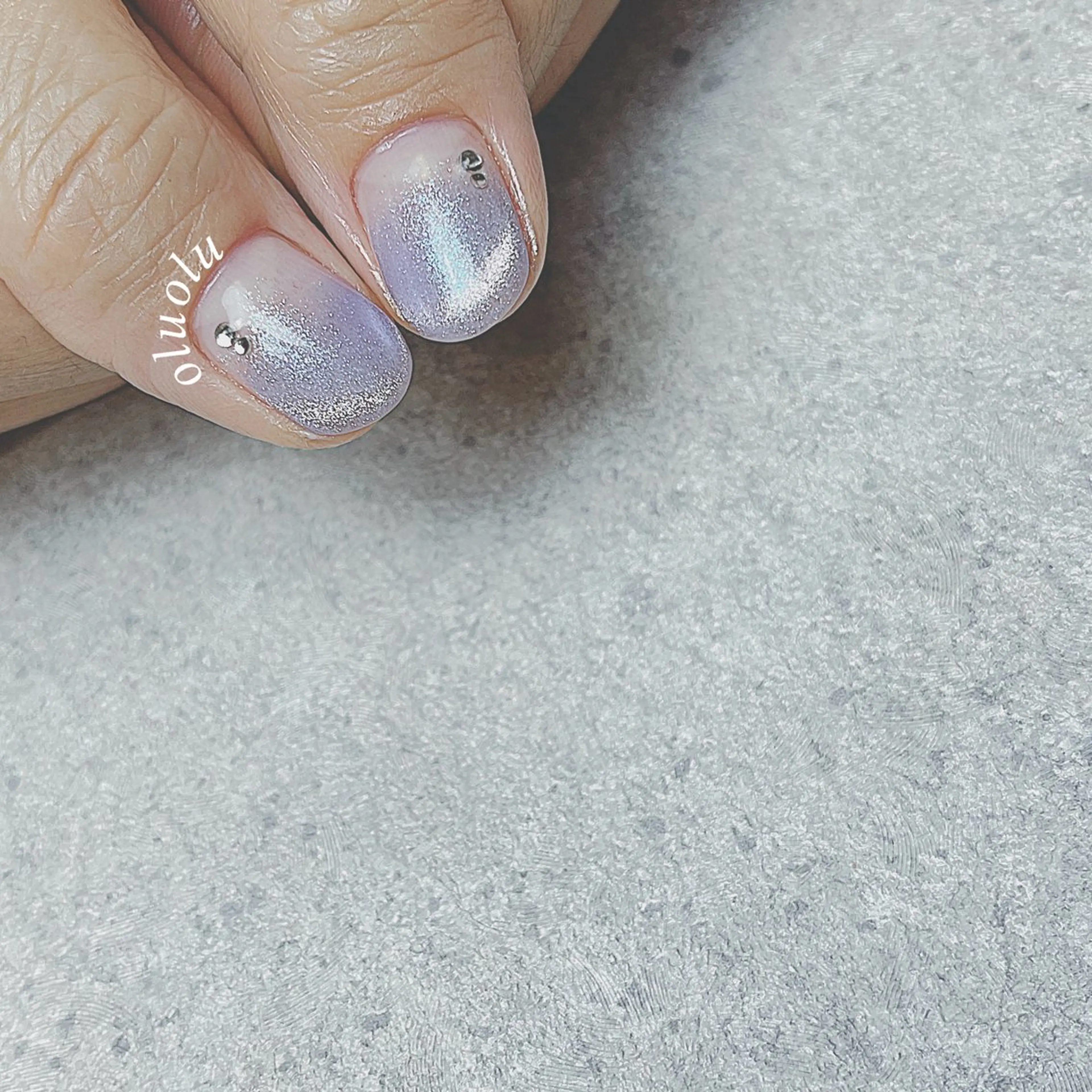 ネイル アートネイル グラデーション マグネットネイル ハンドネイル 大村 紬華のネイルデザイン