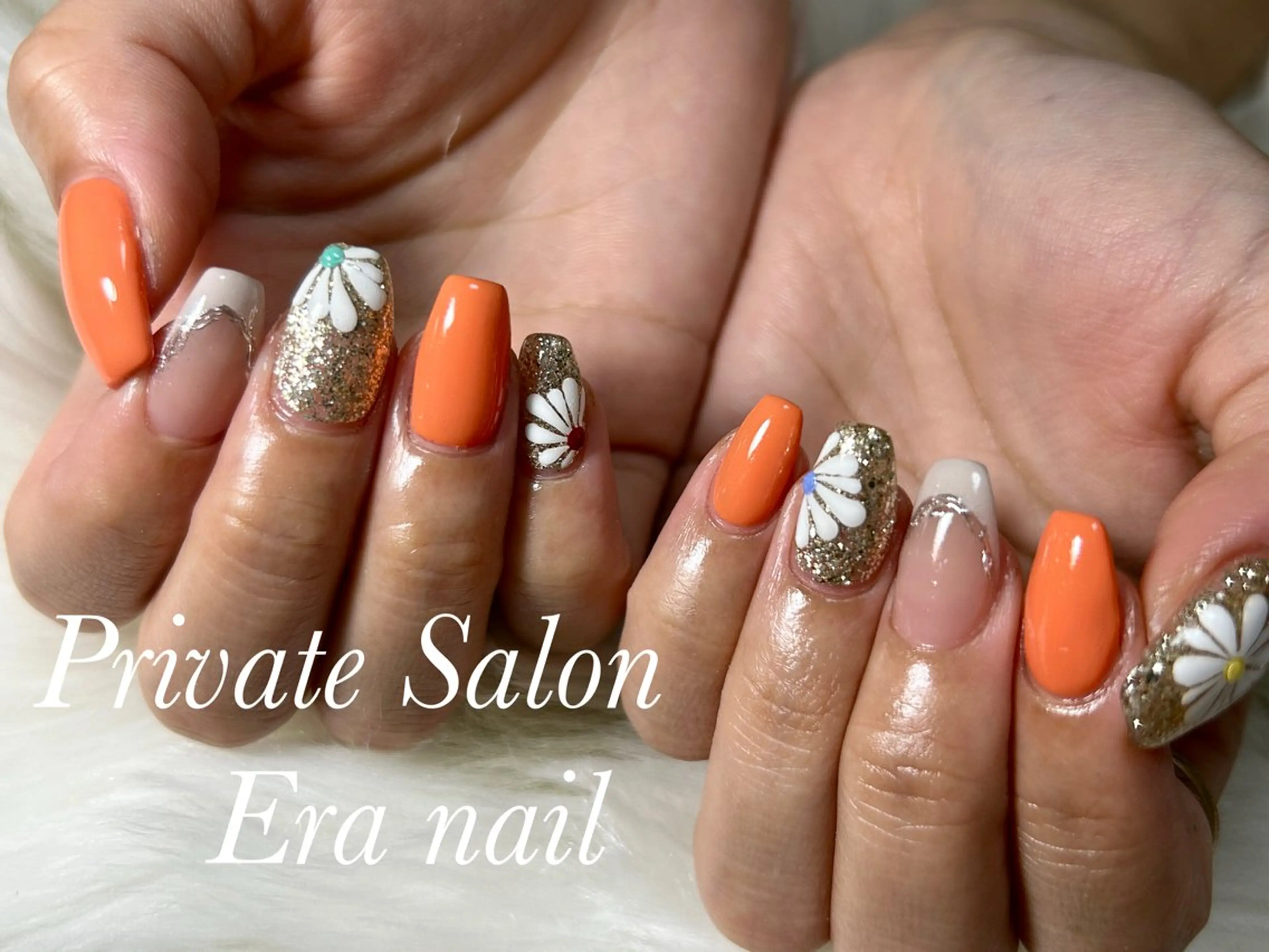 ネイル フラワーネイル ハンドネイル Era nailのネイルデザイン