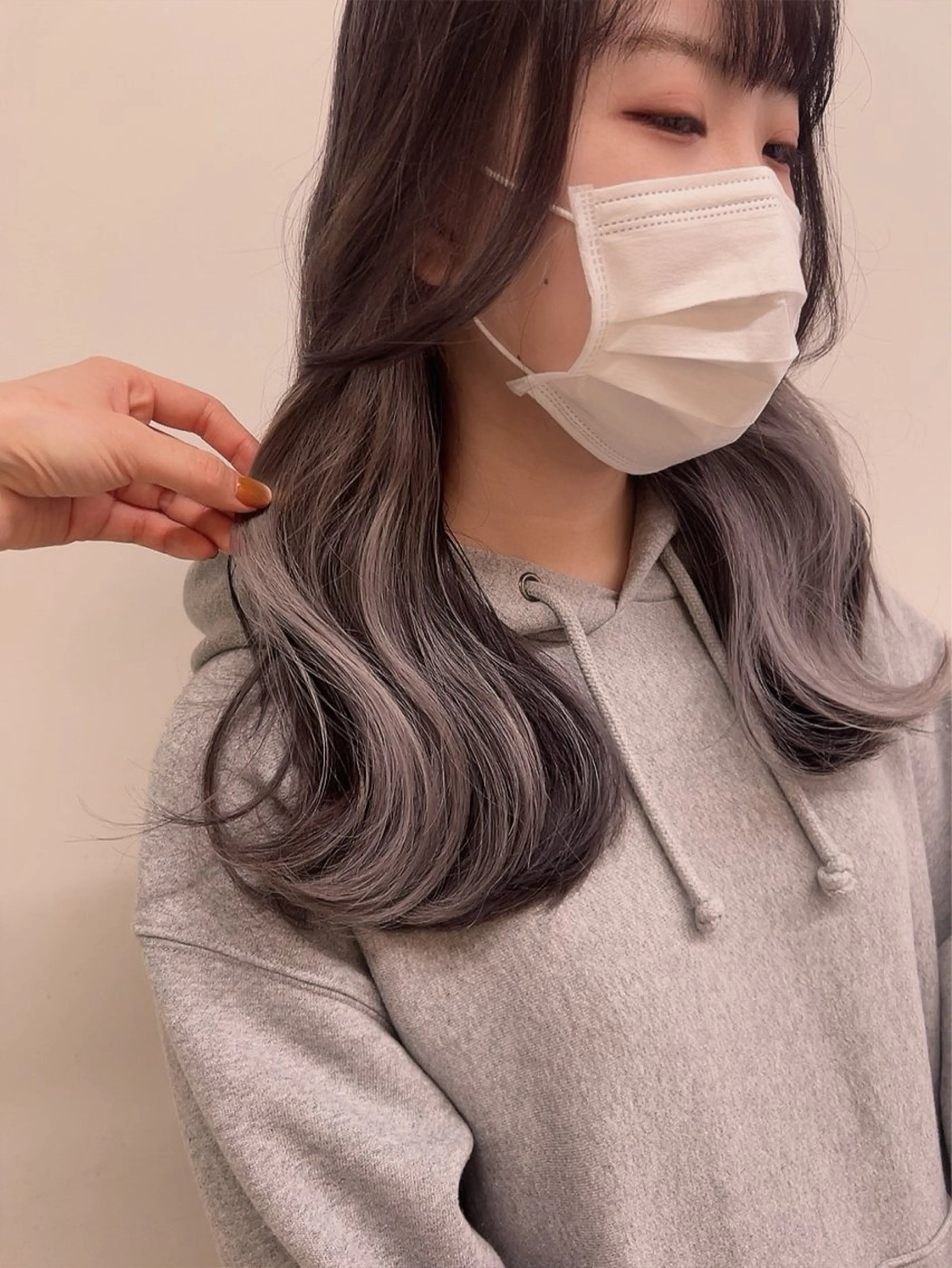 セミロング カラー ヘアカラー トリートメント ヘッドスパ ヘアセット 🥞ベージュ系カラー 【すずきりほ】🥞のヘアスタイル