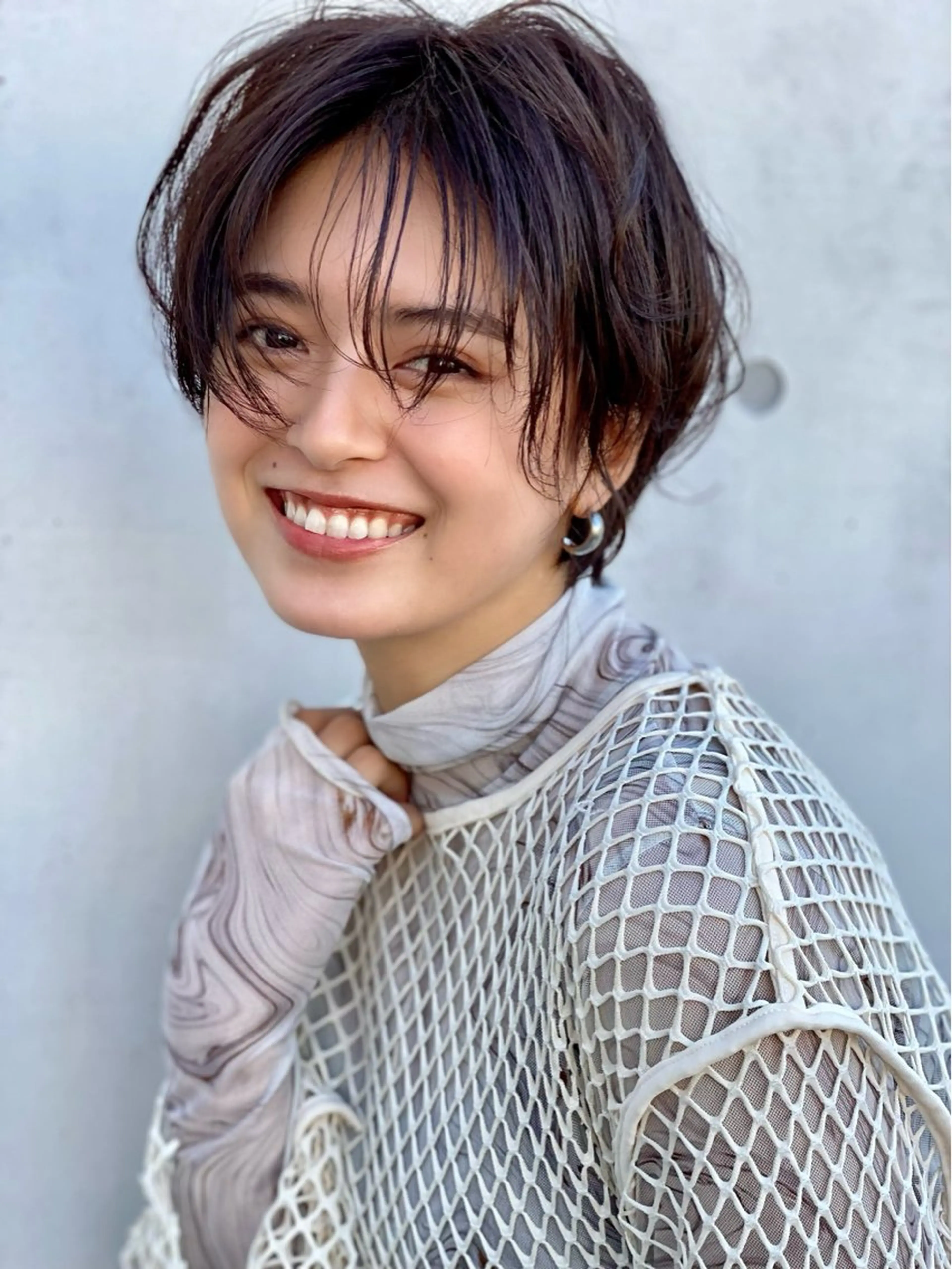 ショート 顔周りデザイン/ ママ美容師/濱ほのかのヘアスタイル