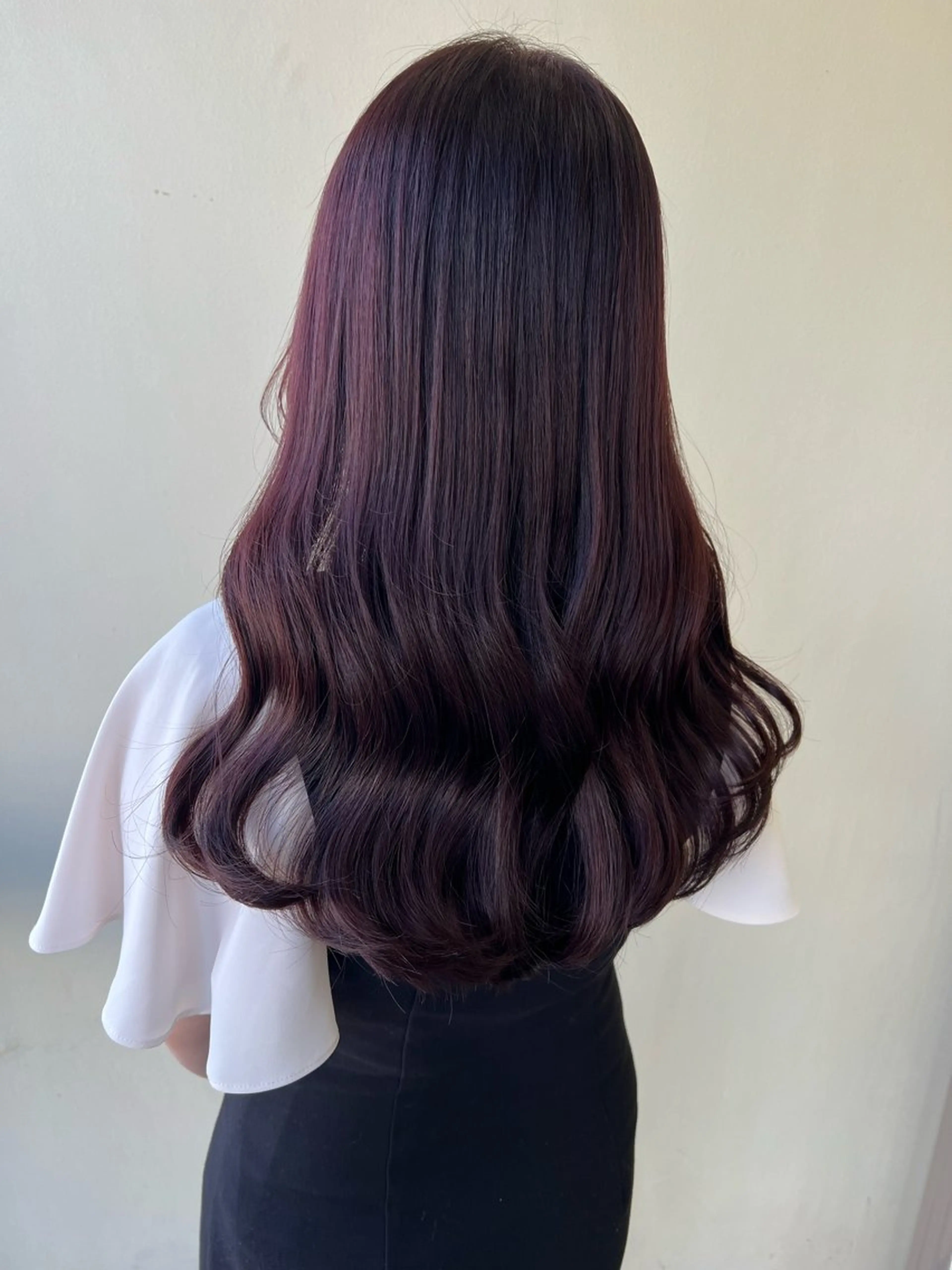 ロング ヨシンモリ カット ヘアカラー トリートメント 韓国ヘア🇰🇷 SAYAのヘアスタイル