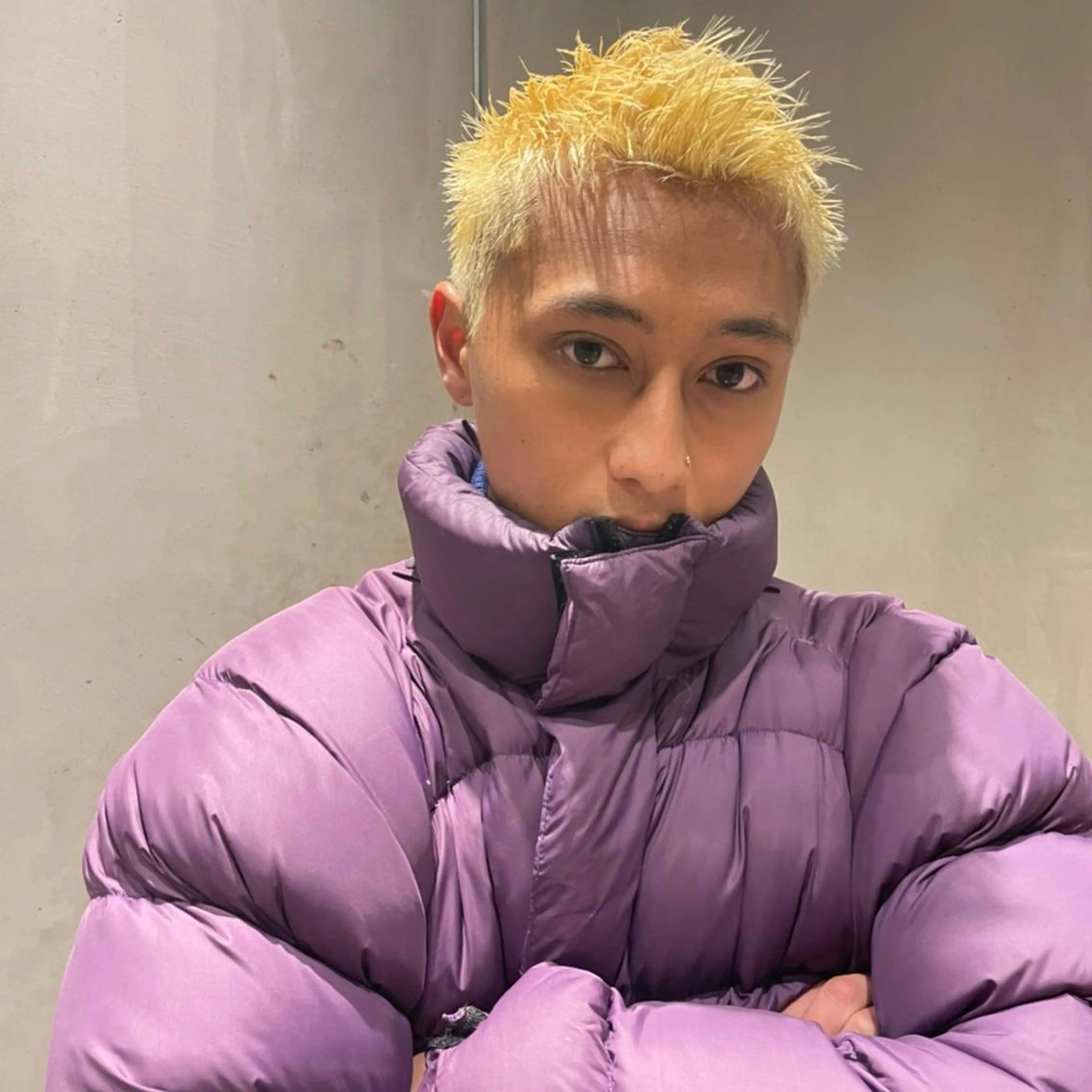 🌈デザインカット+ブリーチカラー 土日祝+¥1000(メンズカット ショート マッシュ 原宿 ブリーチ ダブルカラー)の写真