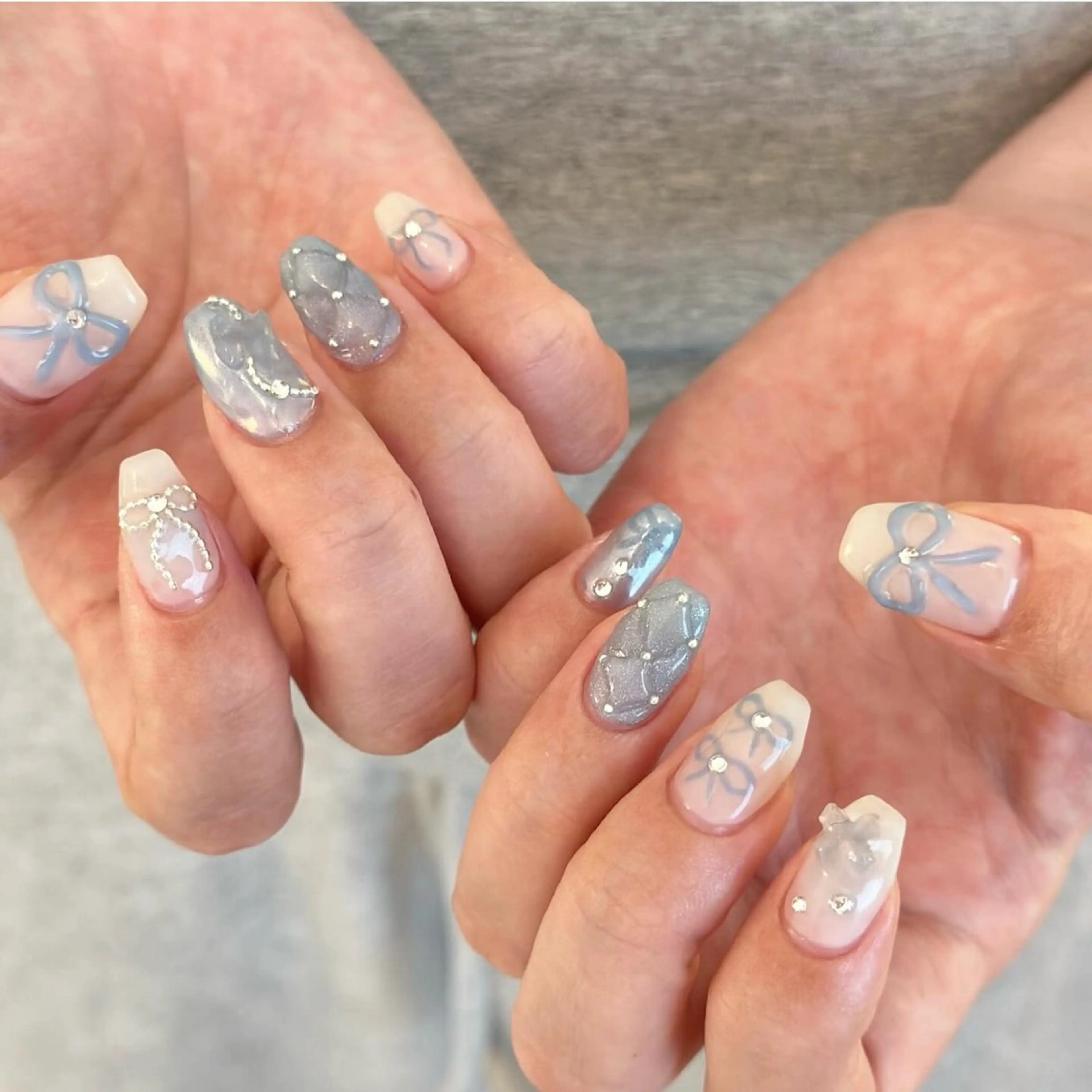 ネイル ホワイト nail salon coco.のネイルデザイン