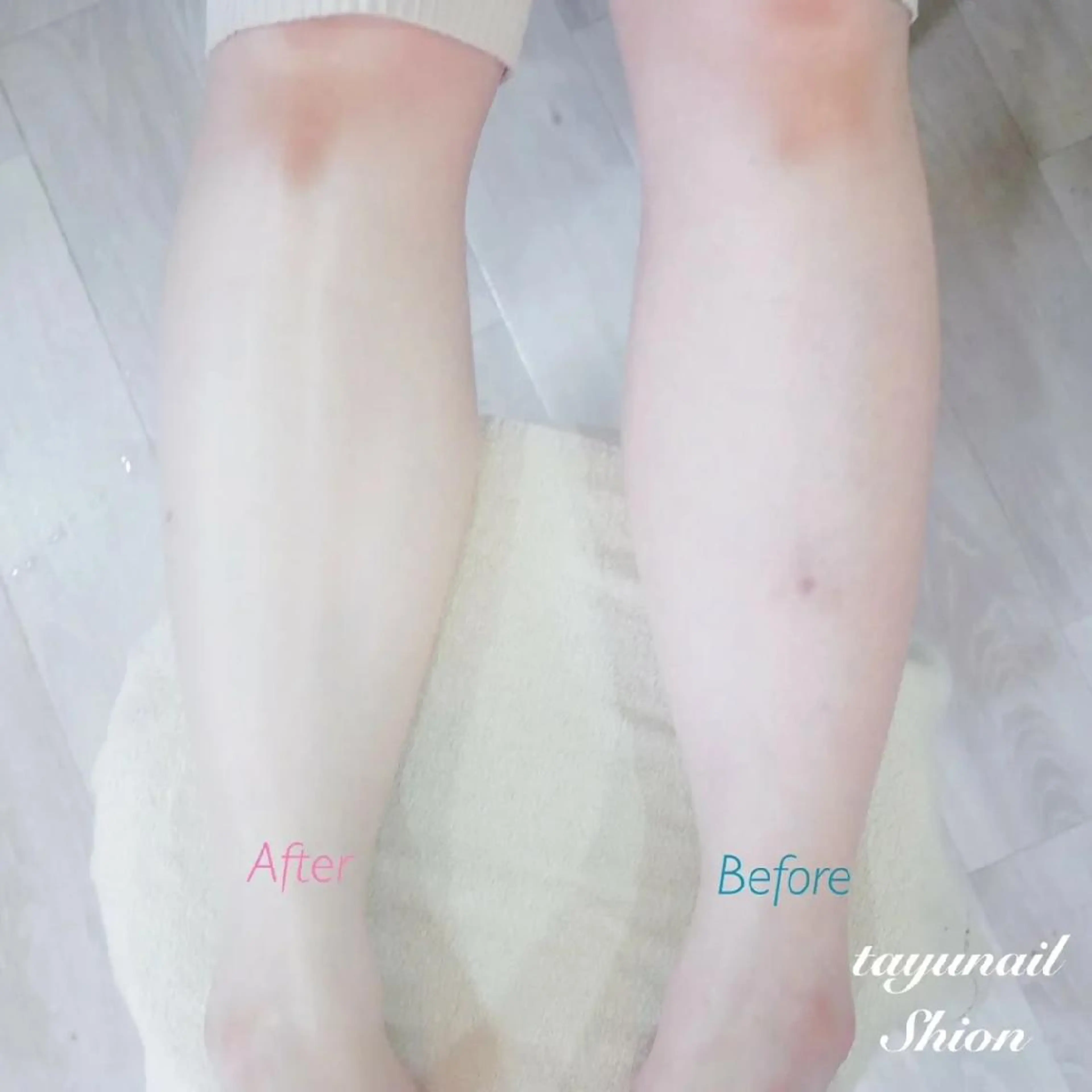 ネイル ブルー フットネイル ジェルネイル パラジェル 夏ネイル ネイルサロン・ネイルスクール　たゆnail所属・ネイルサロン 【たゆnail】のネイルデザイン