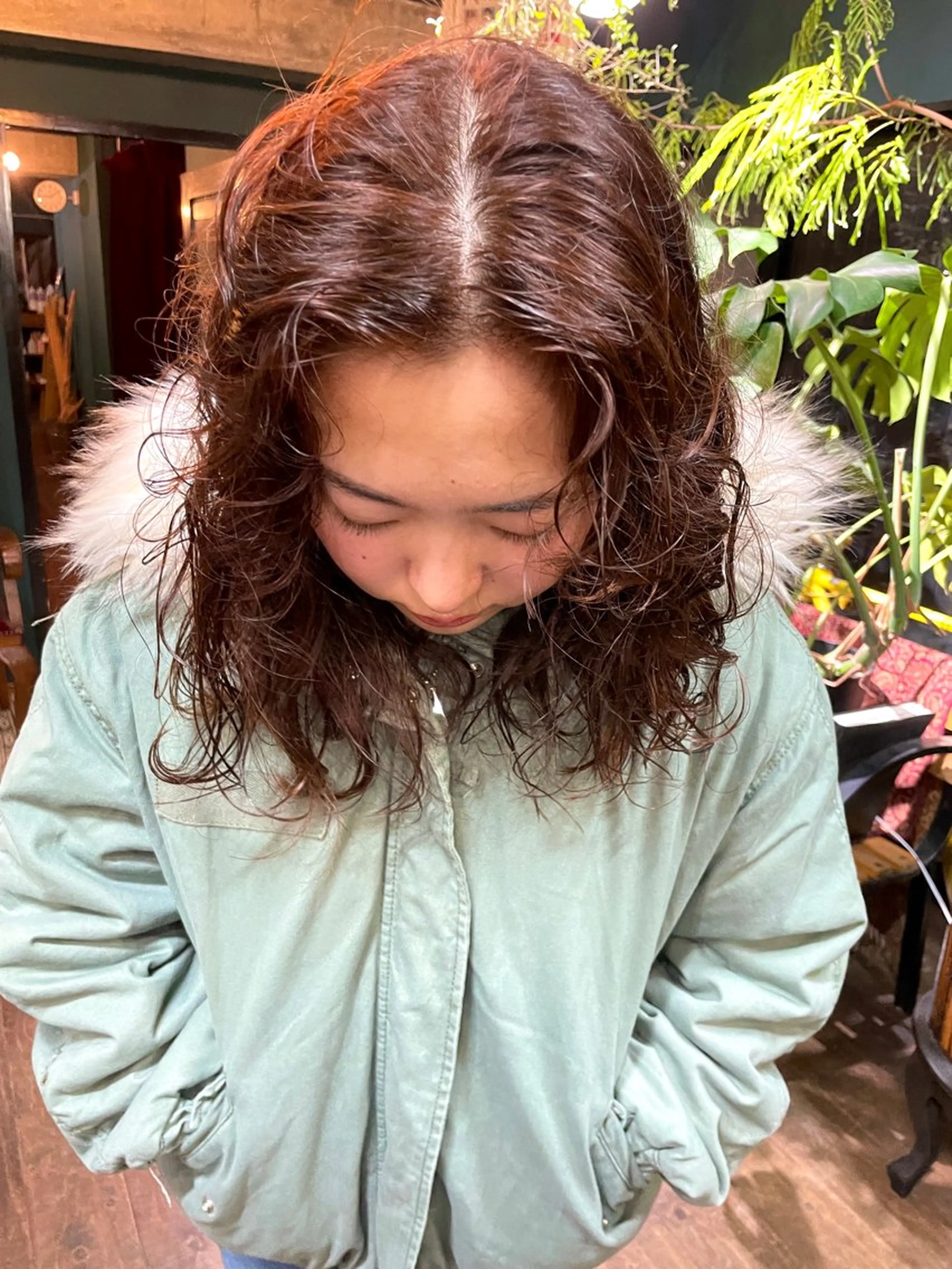 セミロング カット ヘアカラー パーマ トリートメント vivre libre所属・vivre libreのヘアスタイル