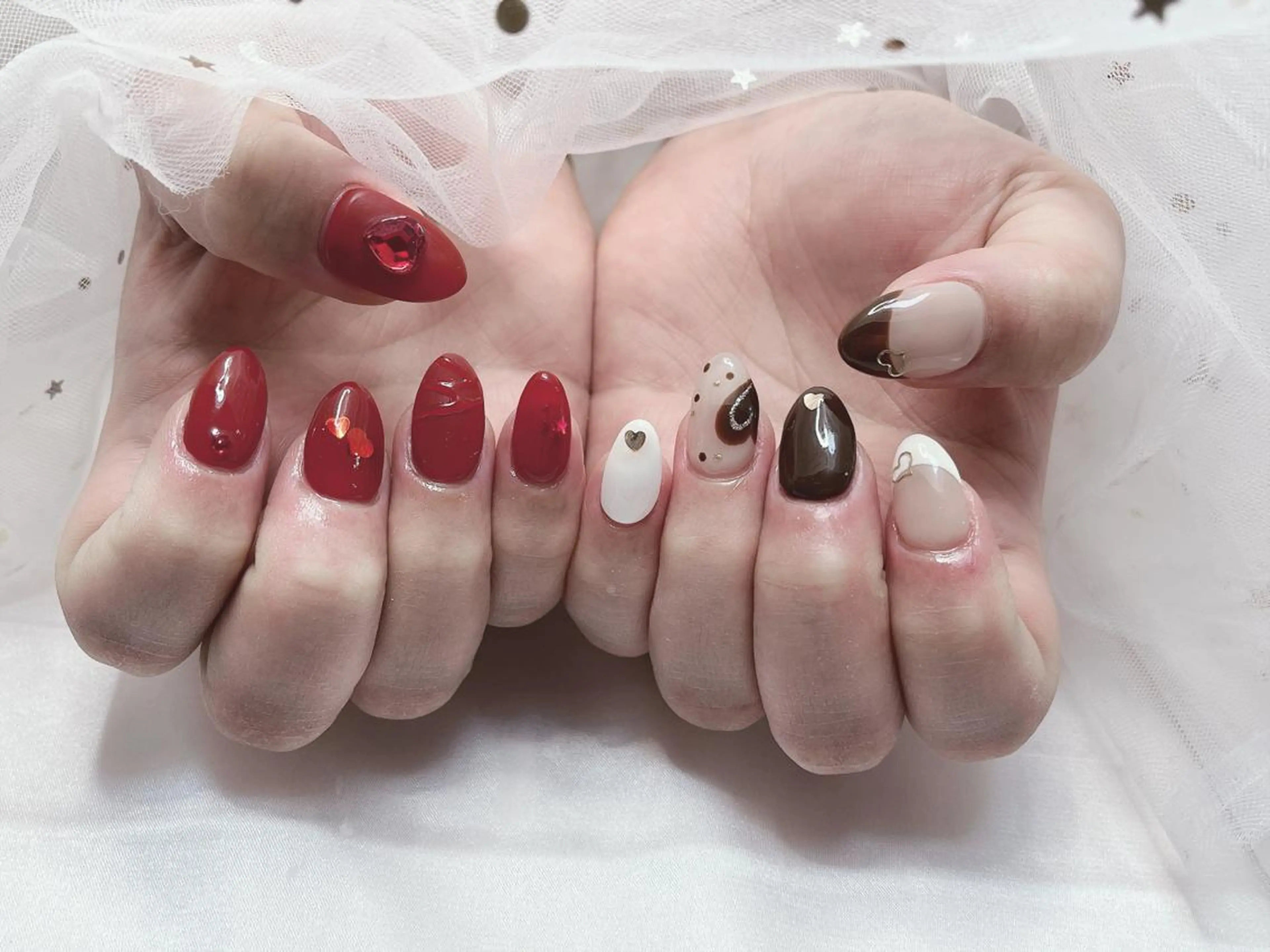 ネイル バレンタイン ジョリ kasumi🌹💅のネイルデザイン