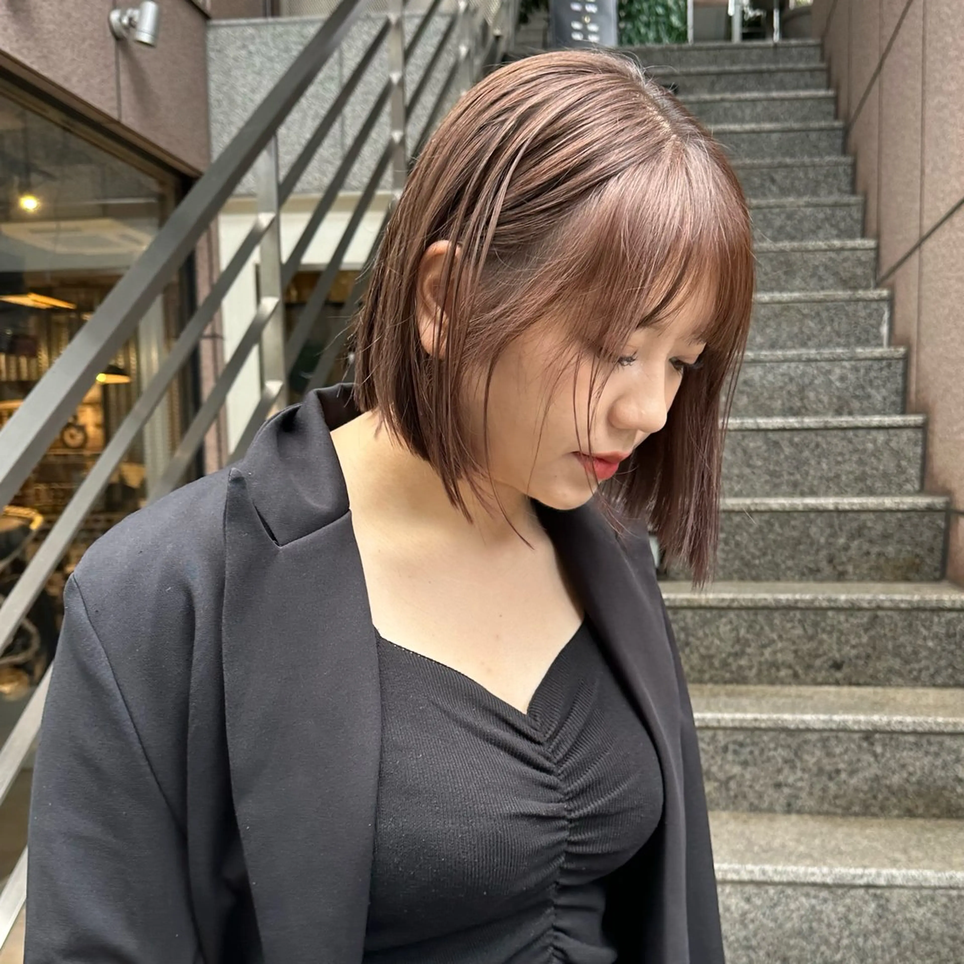 ショート カラー 艶カラー×似合わせ カットshihomiのヘアスタイル