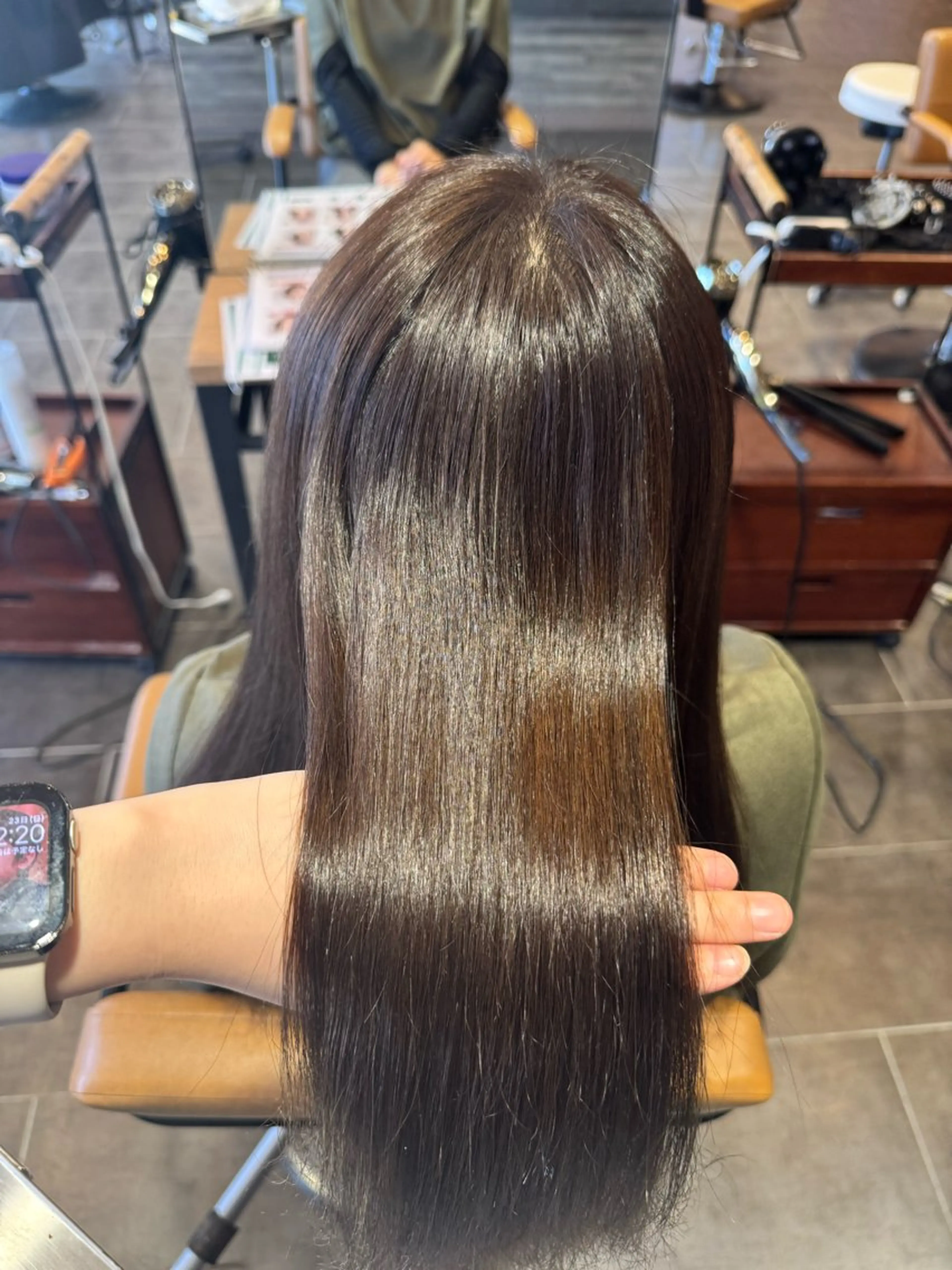 ロング カット ヘアカラー トリートメント 松下 紗季のヘアスタイル